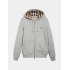 BURBRY Classic Fermuarlı Hoodie – Gri