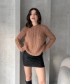 Bisiklet Yaka Selanik Örgü Triko Kazak