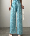 Desenli Beli Lastikli Bürümcük Pantolon