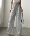 Desenli Beli Lastikli Bürümcük Pantolon