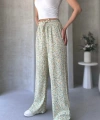 Desenli Beli Lastikli Bürümcük Pantolon