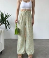 Desenli Beli Lastikli Bürümcük Pantolon