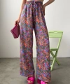 Desenli Beli Lastikli Bürümcük Pantolon