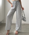 Desenli Beli Lastikli Bürümcük Pantolon