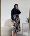 Pullaps Desenli Saten Etek
