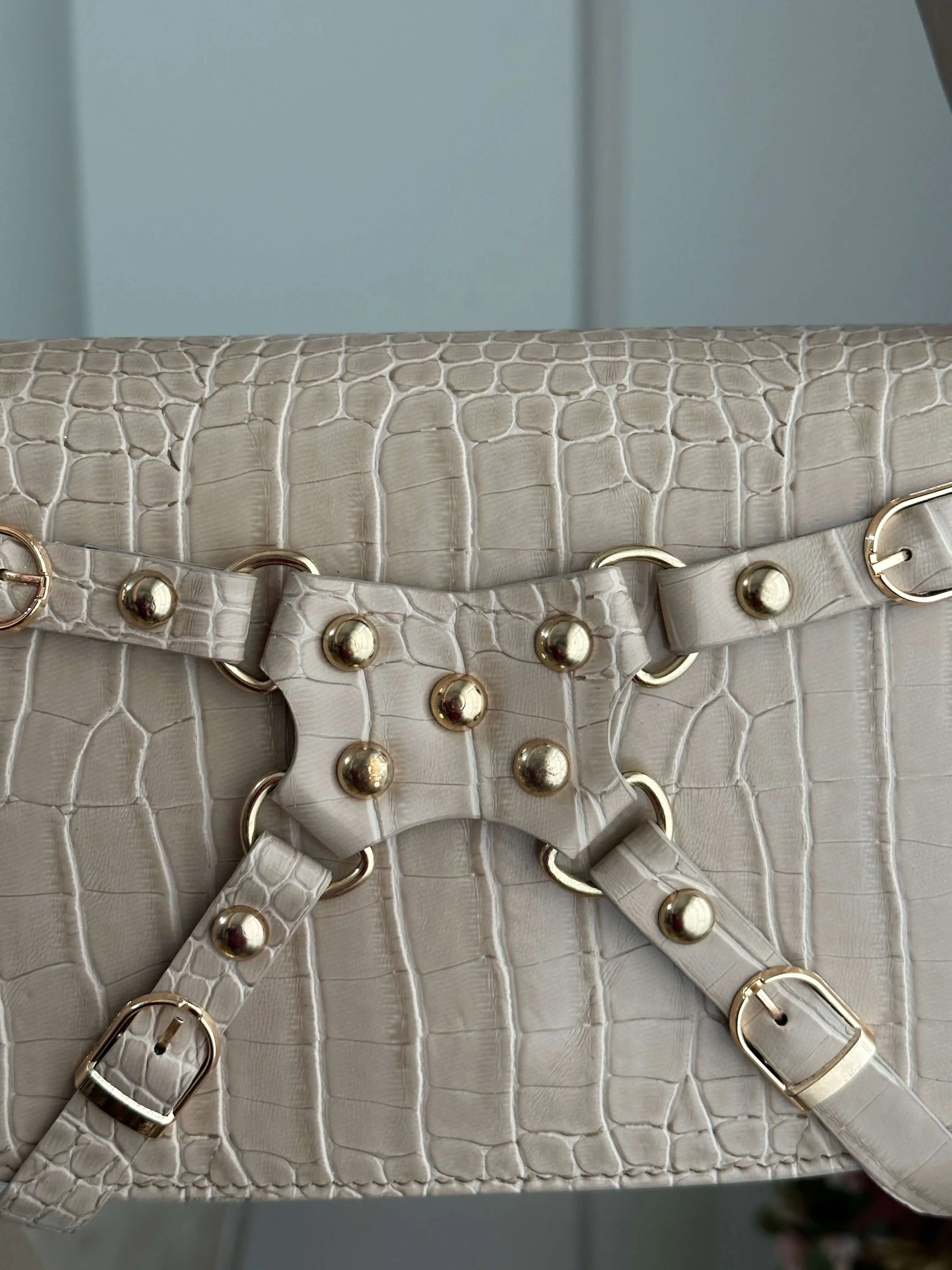 Pullaps Alice Bej Deri Çanta