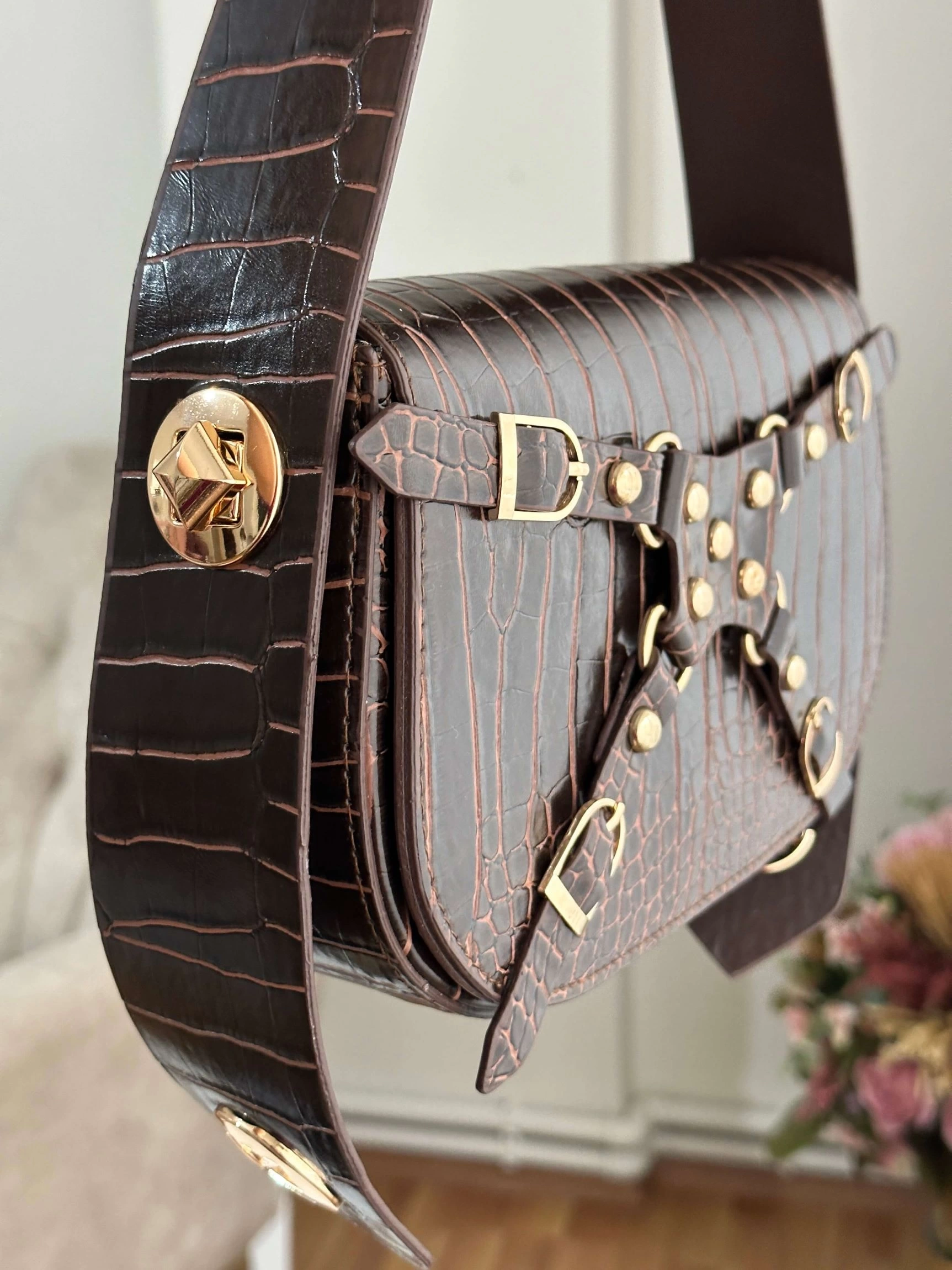 Pullaps Alice Model Acı Kahve Deri Çanta