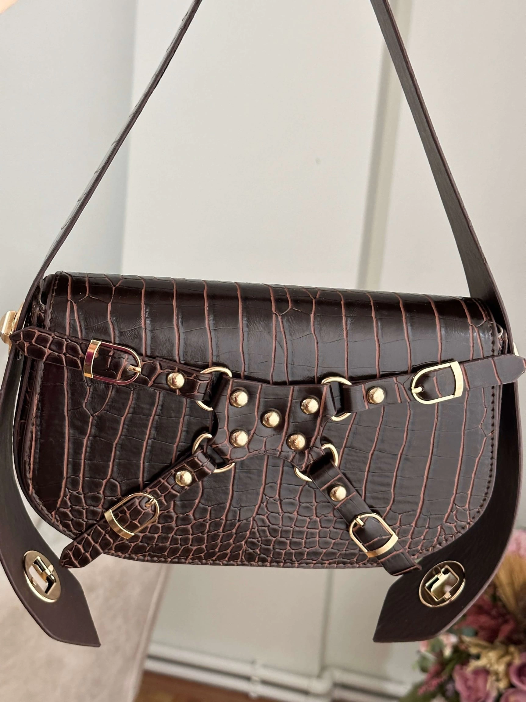 Pullaps Alice Model Acı Kahve Deri Çanta