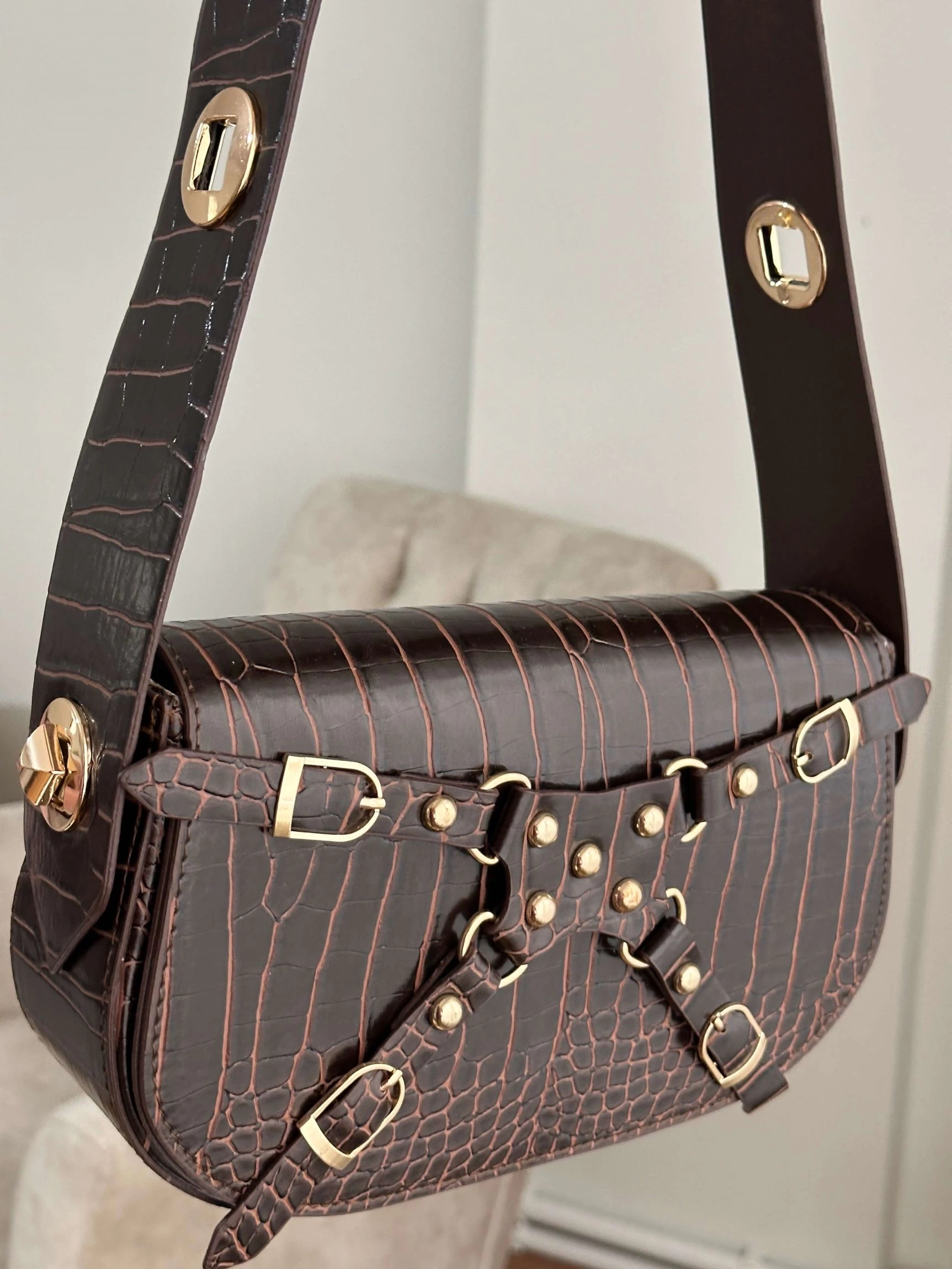 Pullaps Alice Model Acı Kahve Deri Çanta