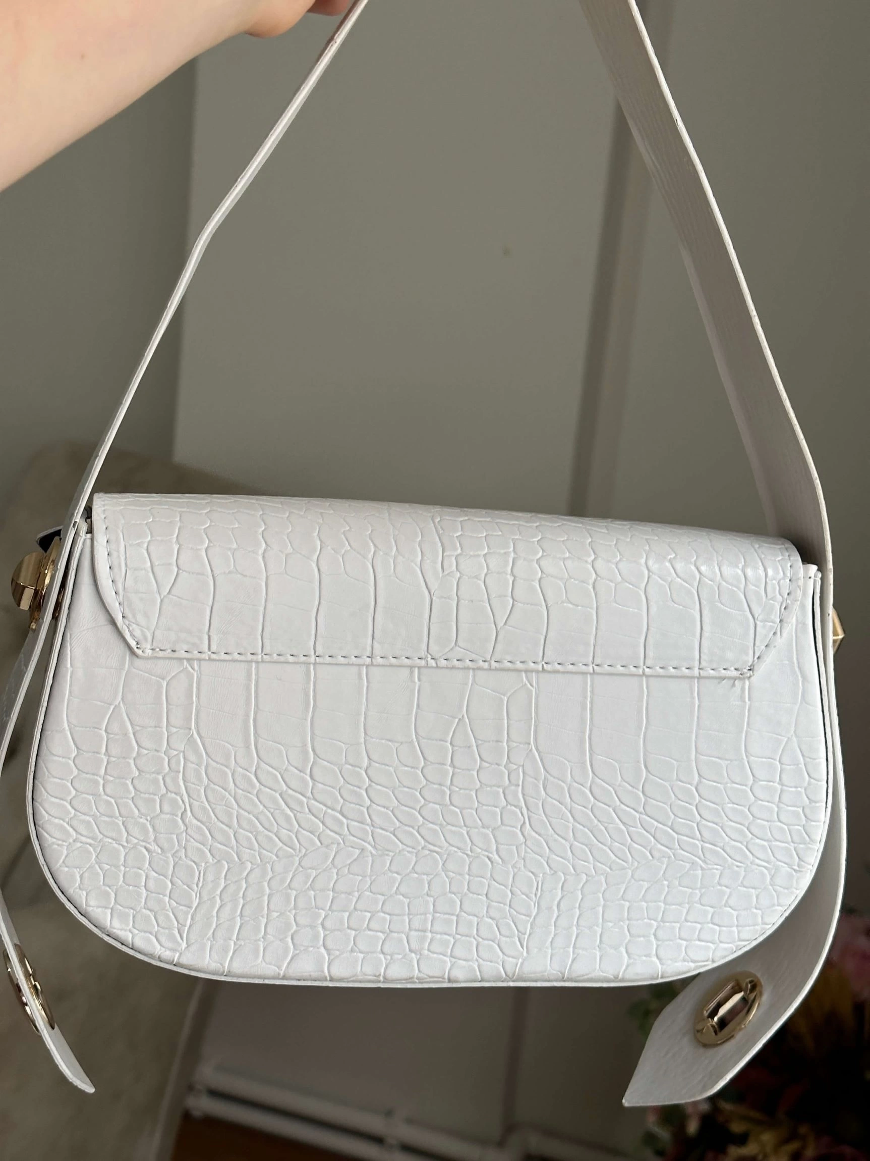 Pullaps Alice Model Beyaz Deri Çanta