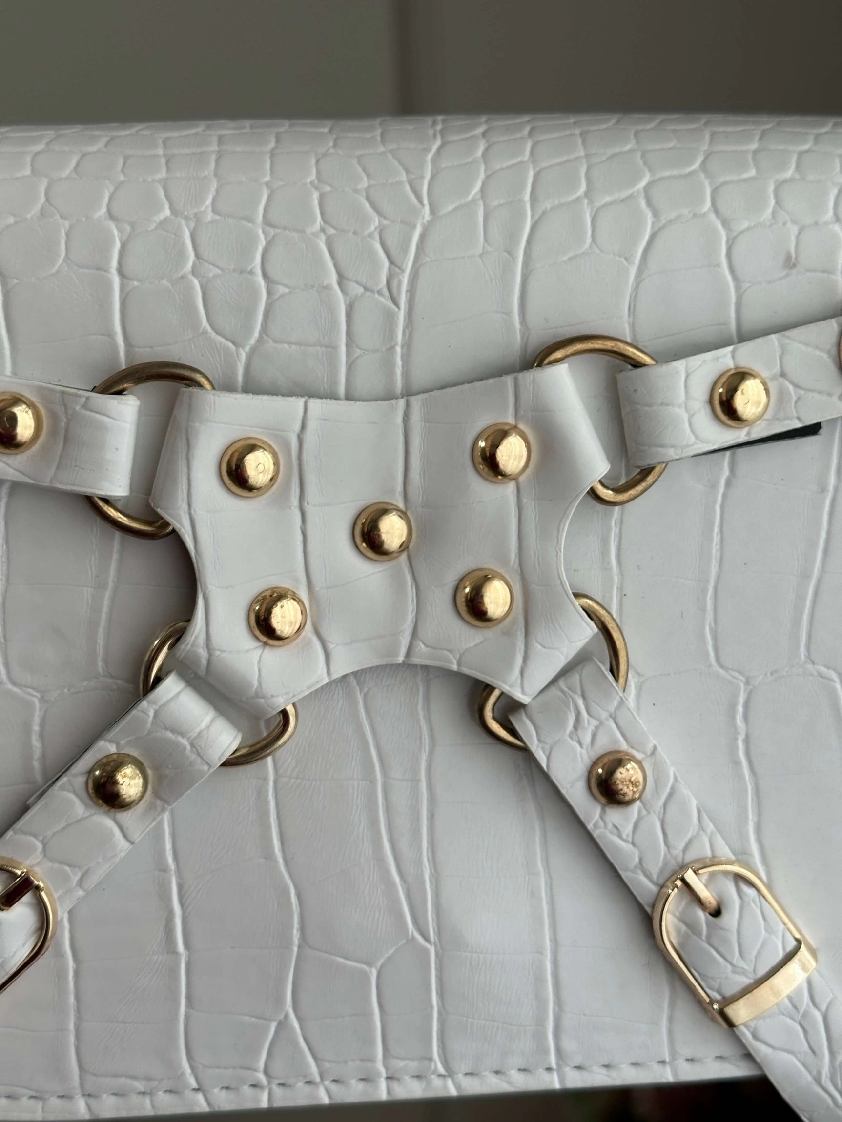 Pullaps Alice Model Beyaz Deri Çanta