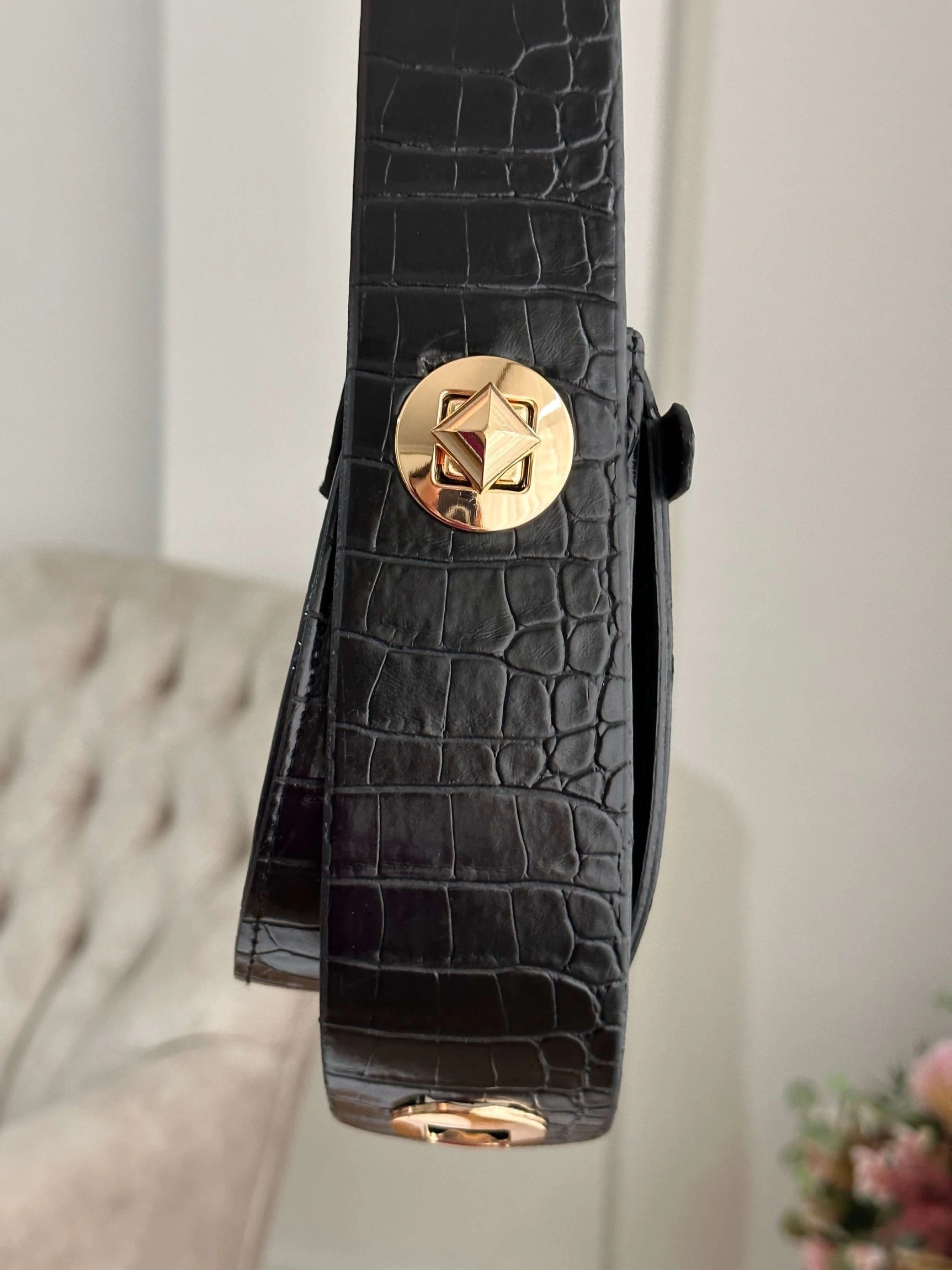 Pullaps Alice Model Siyah Deri Çanta