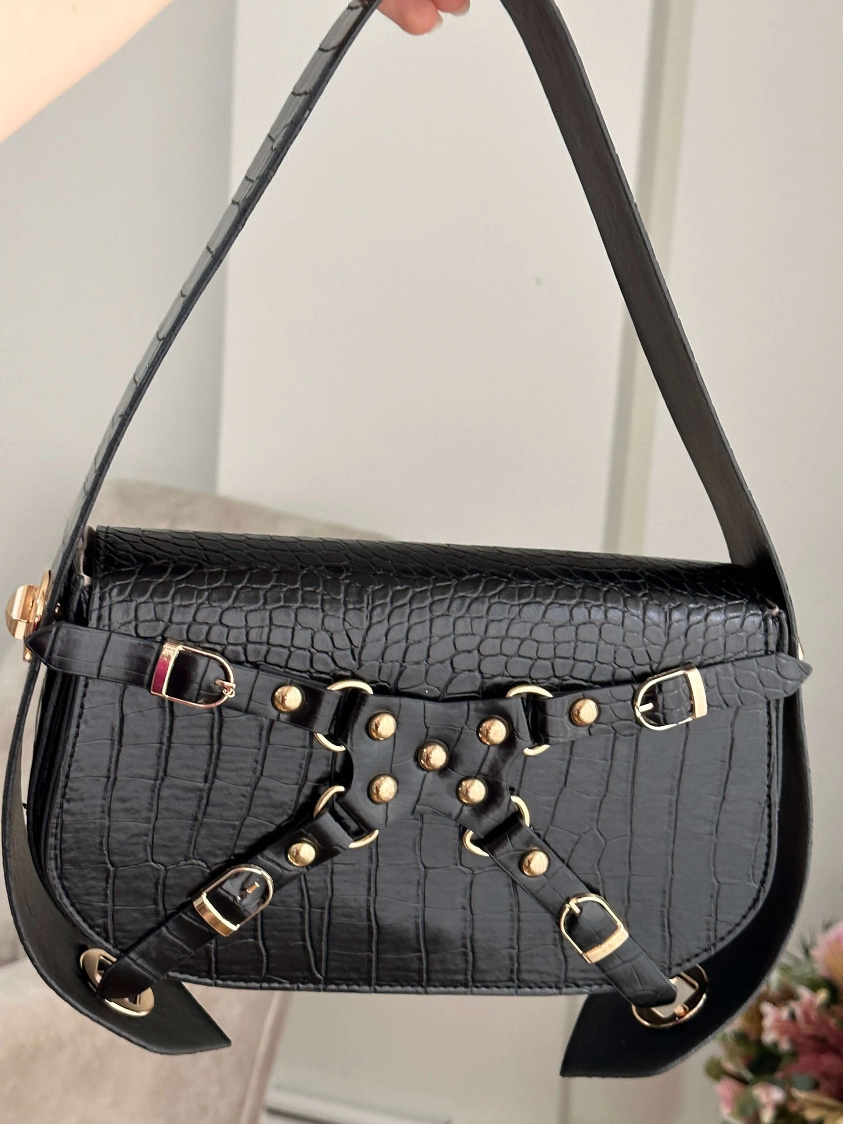 Pullaps Alice Model Siyah Deri Çanta