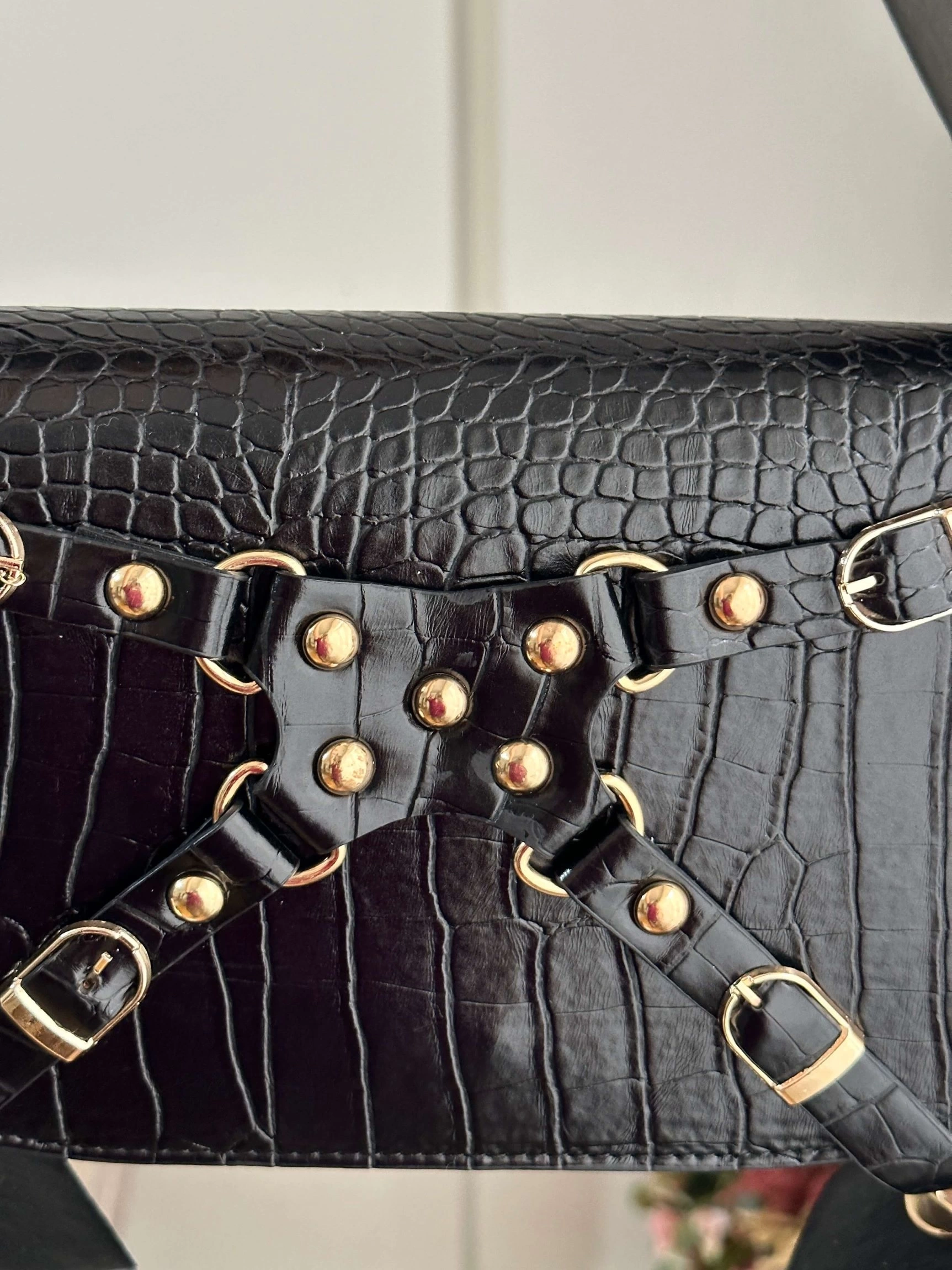 Pullaps Alice Model Siyah Deri Çanta