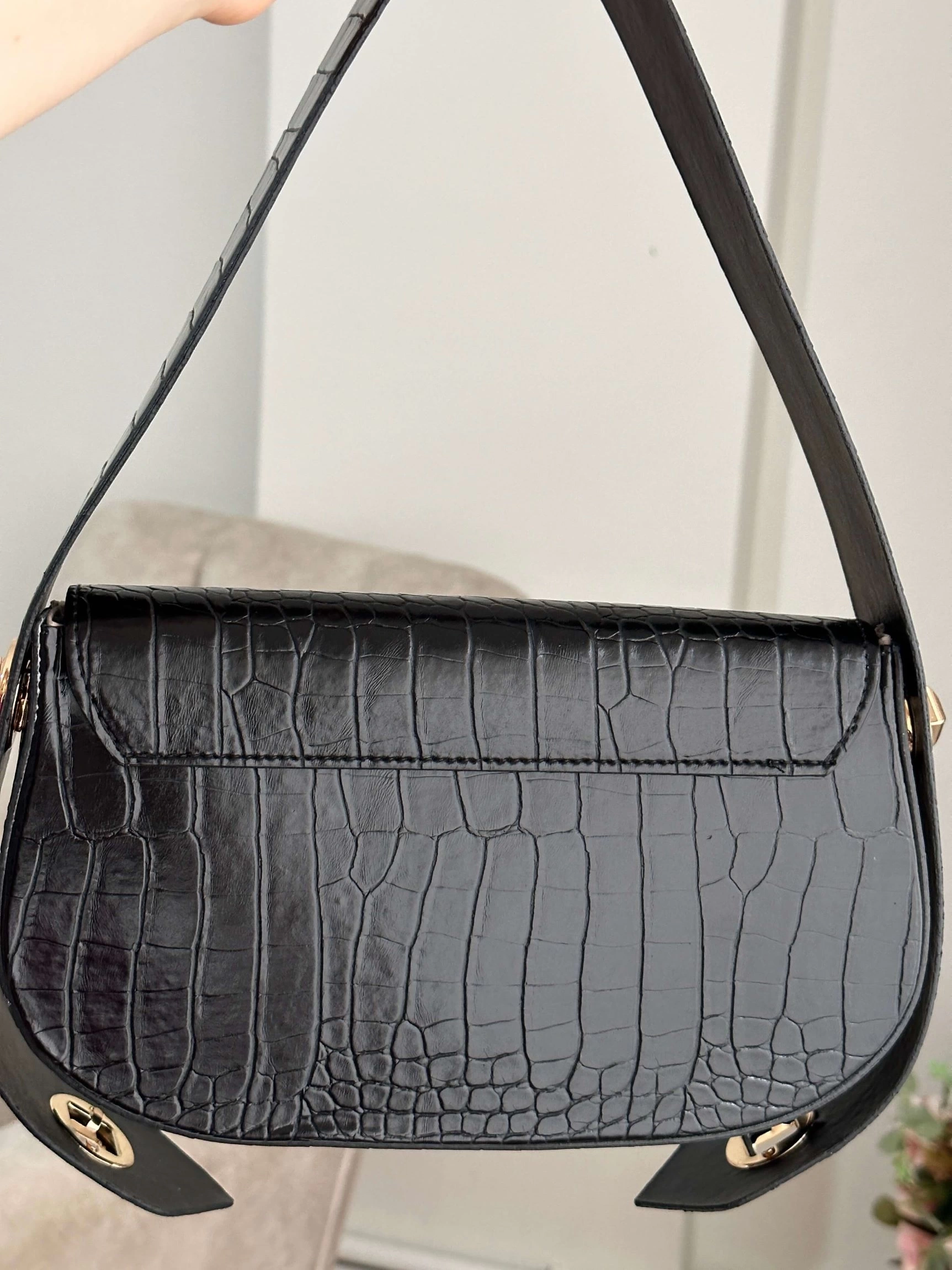 Pullaps Alice Model Siyah Deri Çanta