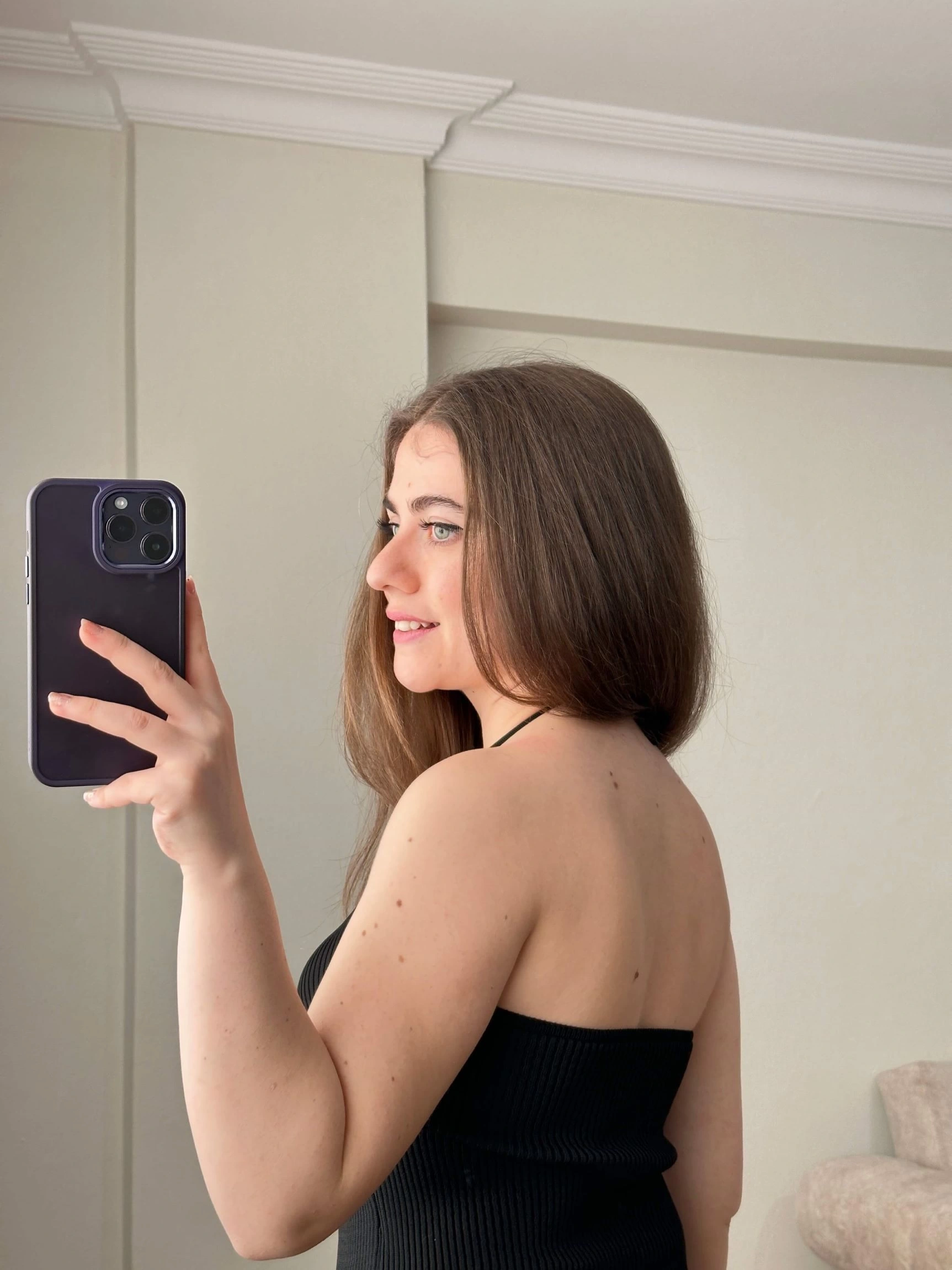 Pullaps Boğazdan Bağlamalı Triko Elbise