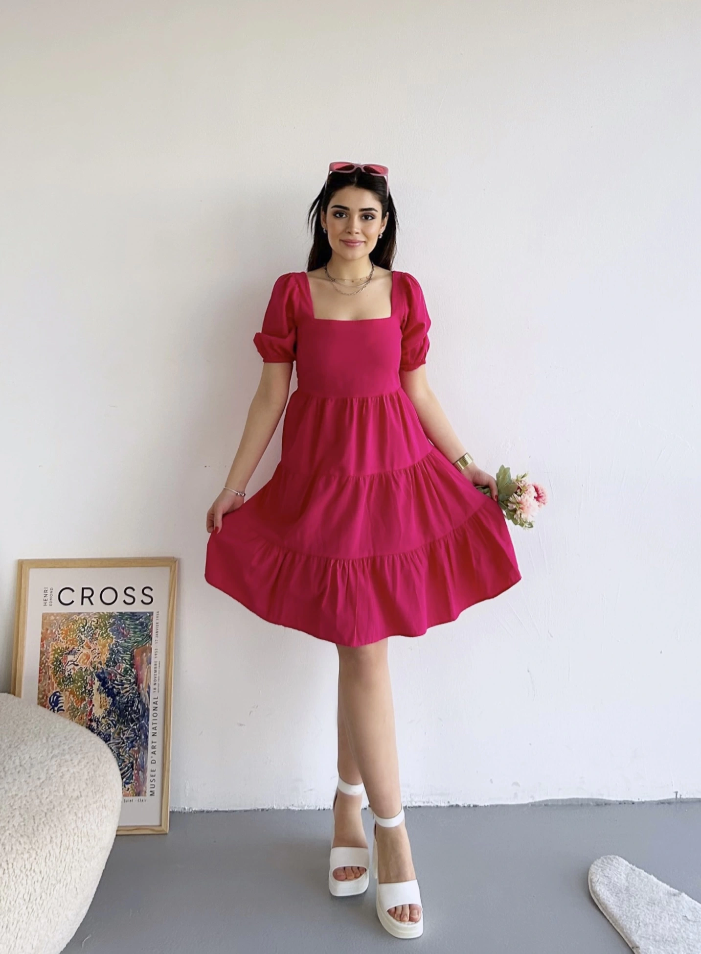 Pullaps Büzgülü Elbise