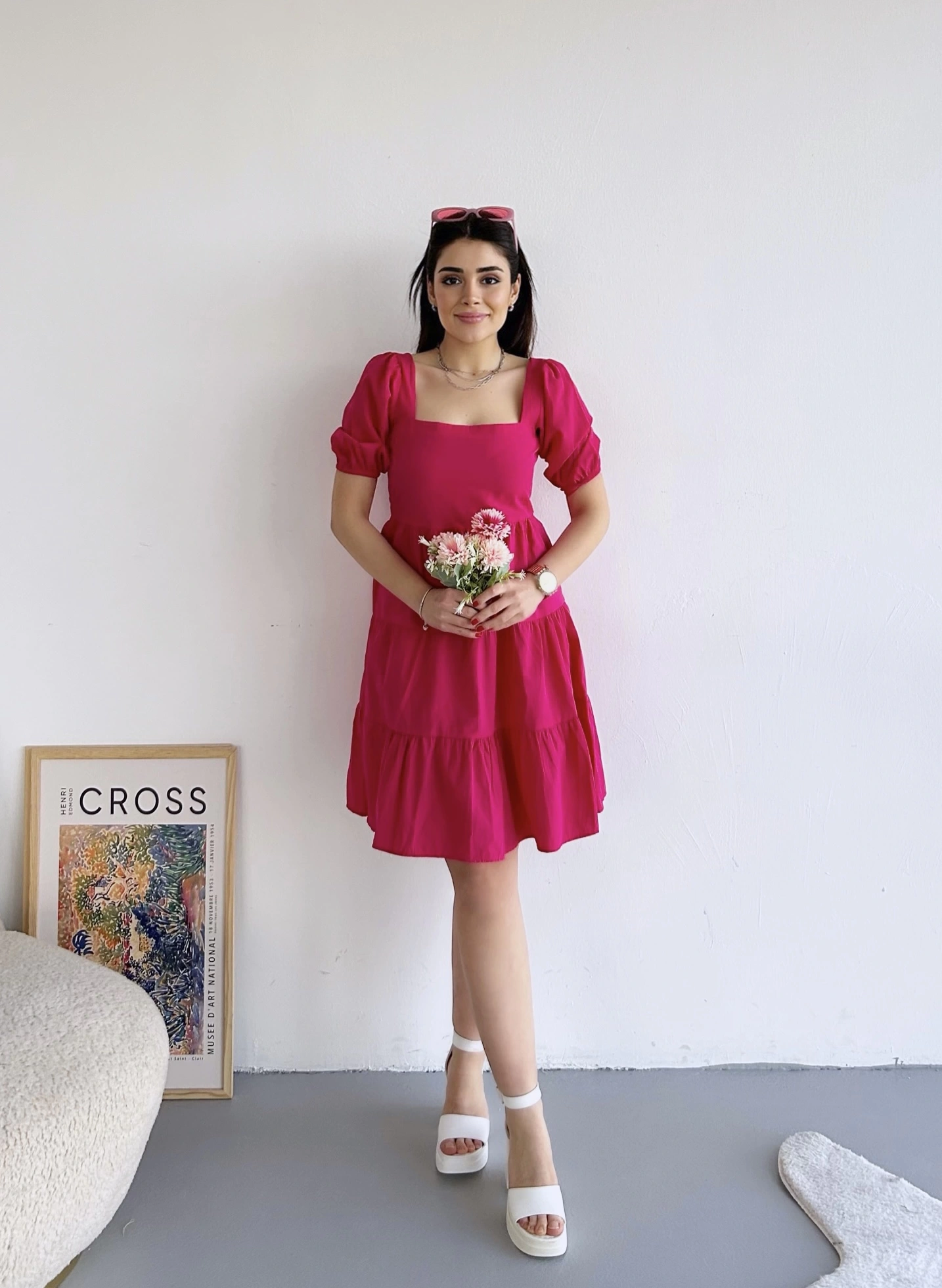 Pullaps Büzgülü Elbise