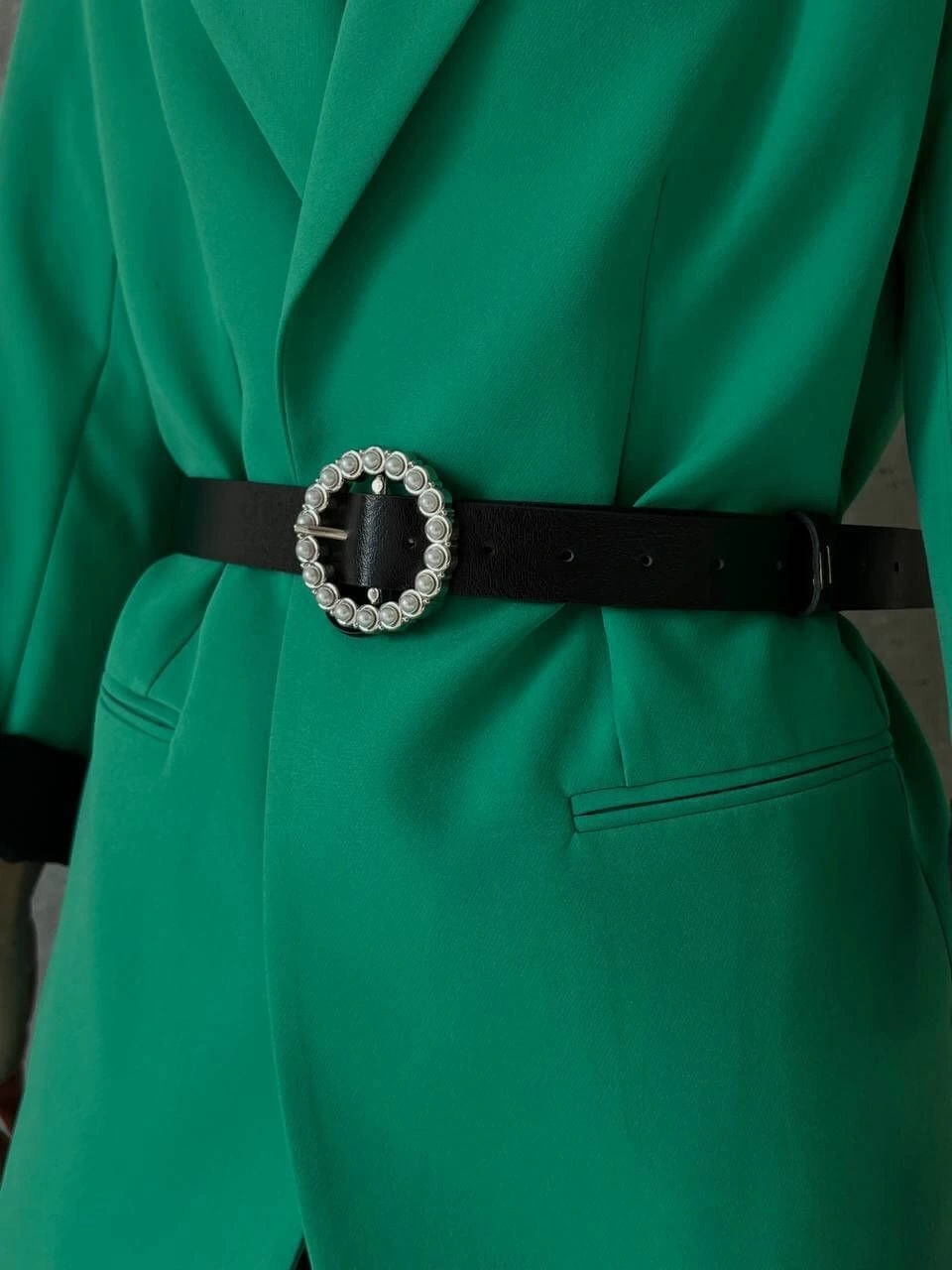 Pullaps Cember İnci Tokalı Kemer