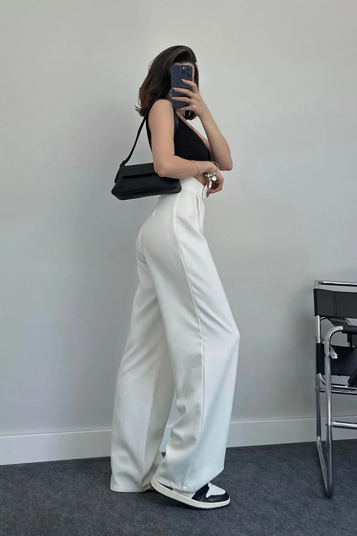 Pullaps Cırt Cırtlı Palazzo Pantolon