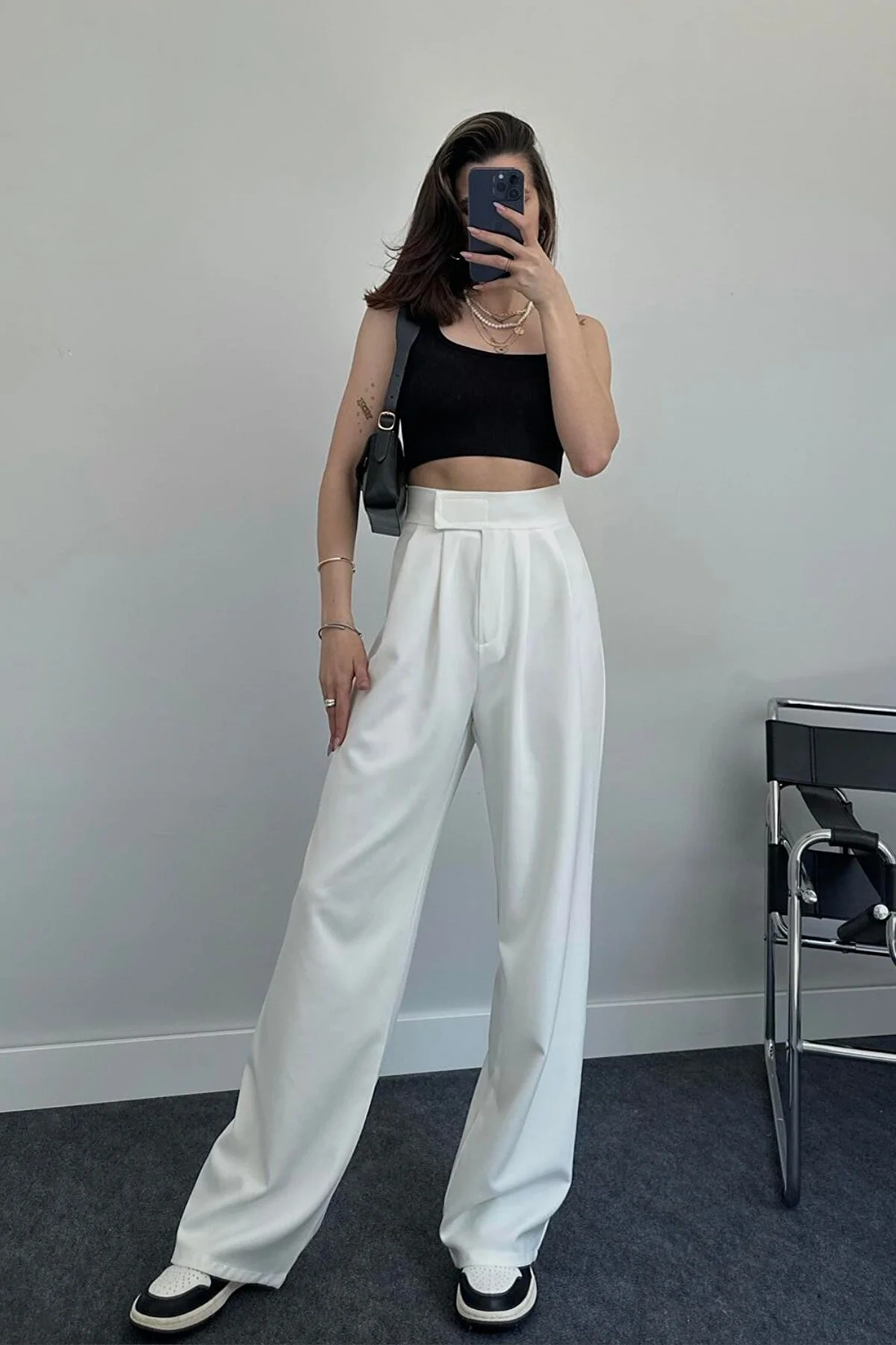 Pullaps Cırt Cırtlı Palazzo Pantolon