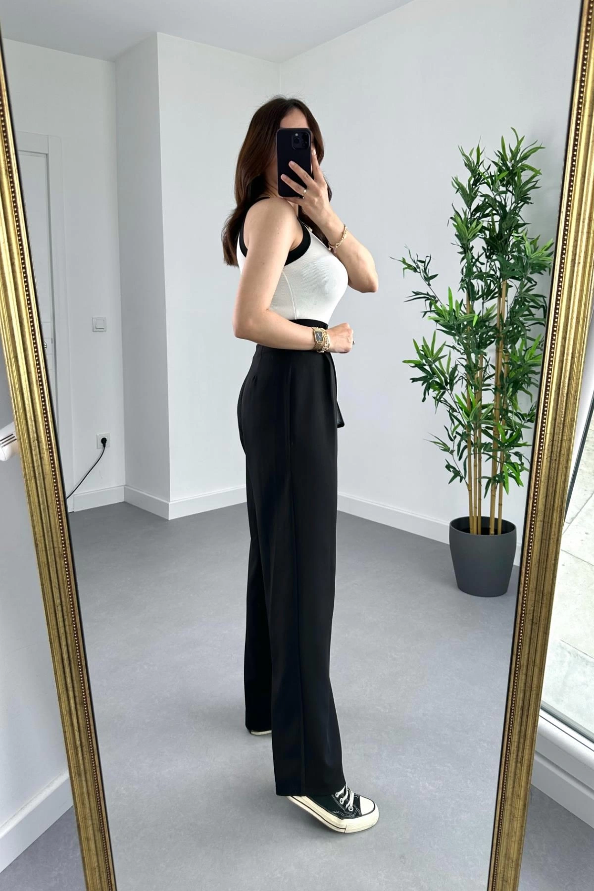 Pullaps Cırt Cırtlı Palazzo Pantolon