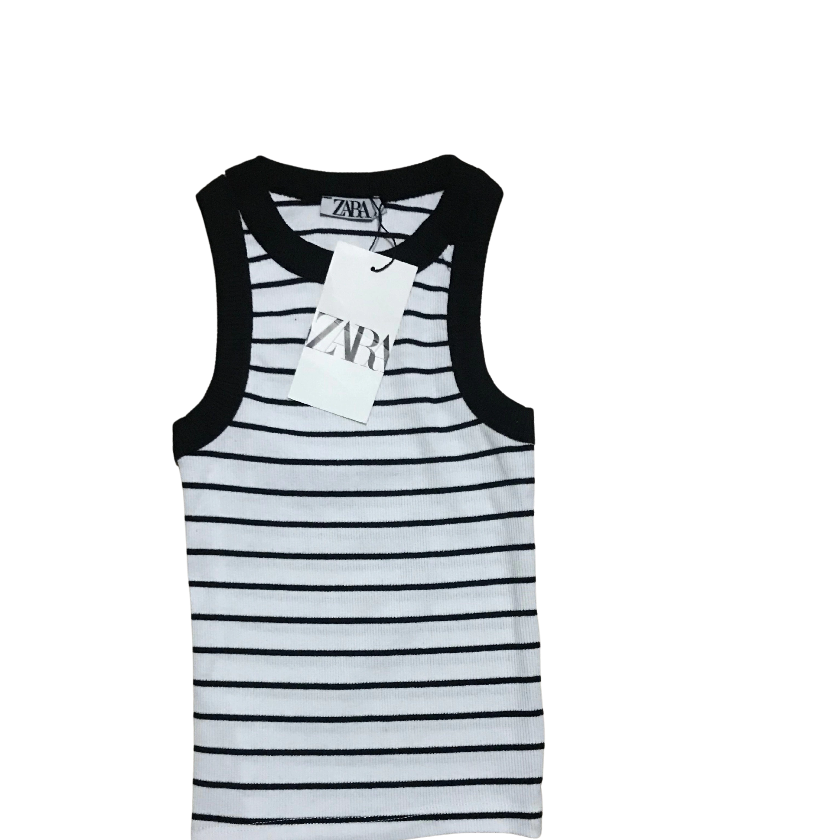 Pullaps Çizgili Halter Yaka Fitilli Atlet Tam Boy