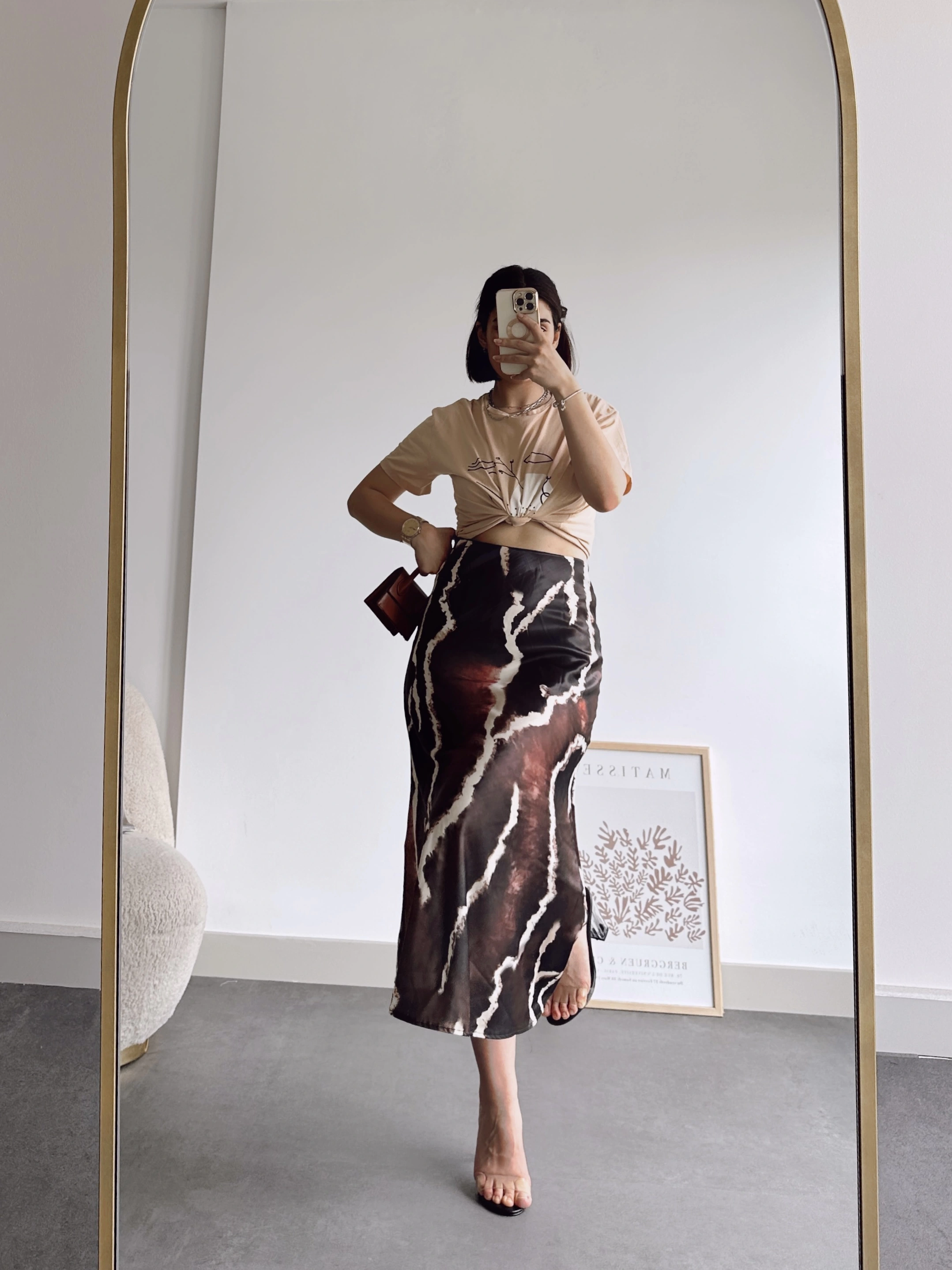 Pullaps Desenli Saten Etek