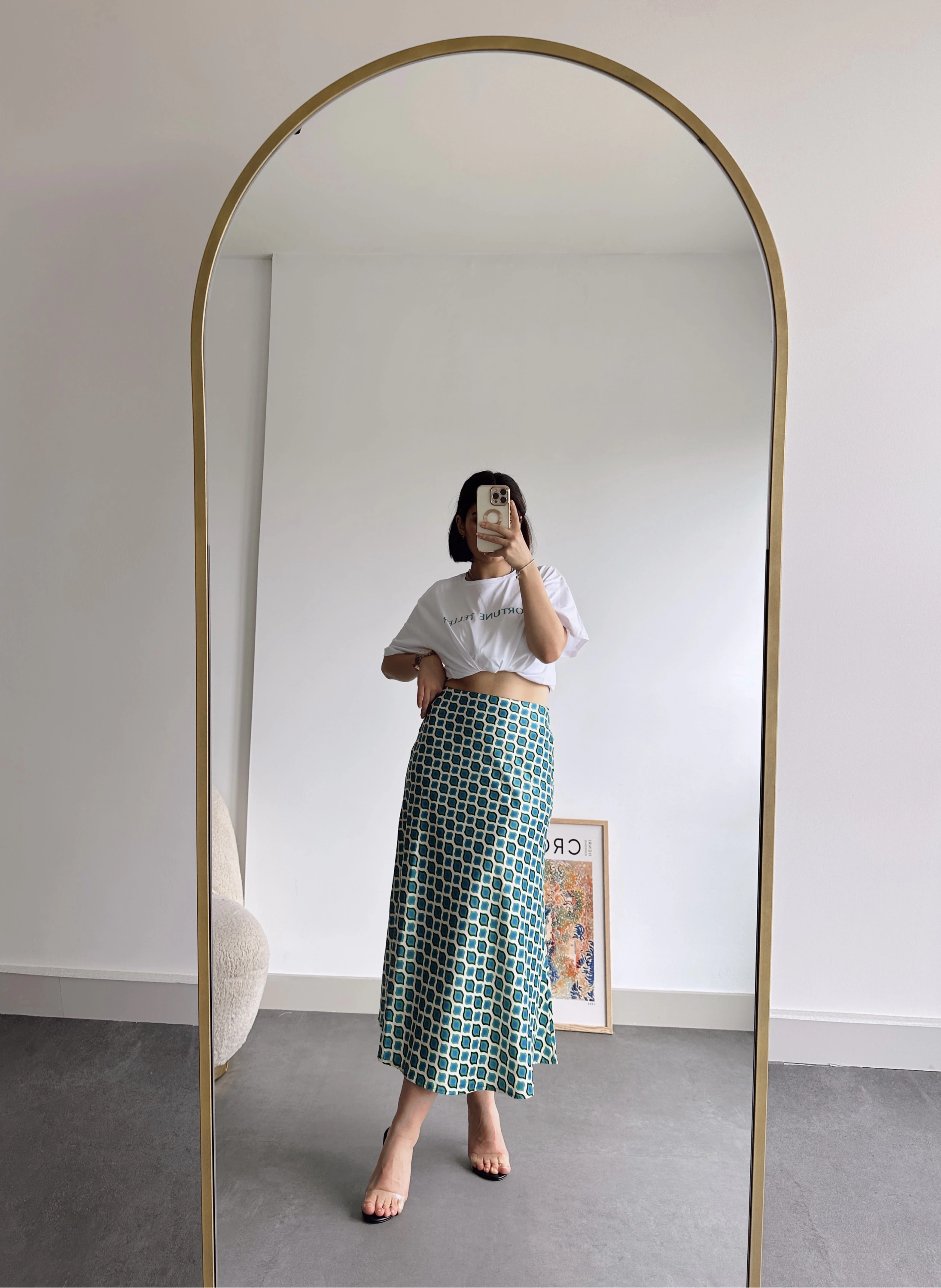 Pullaps Desenli Saten Etek