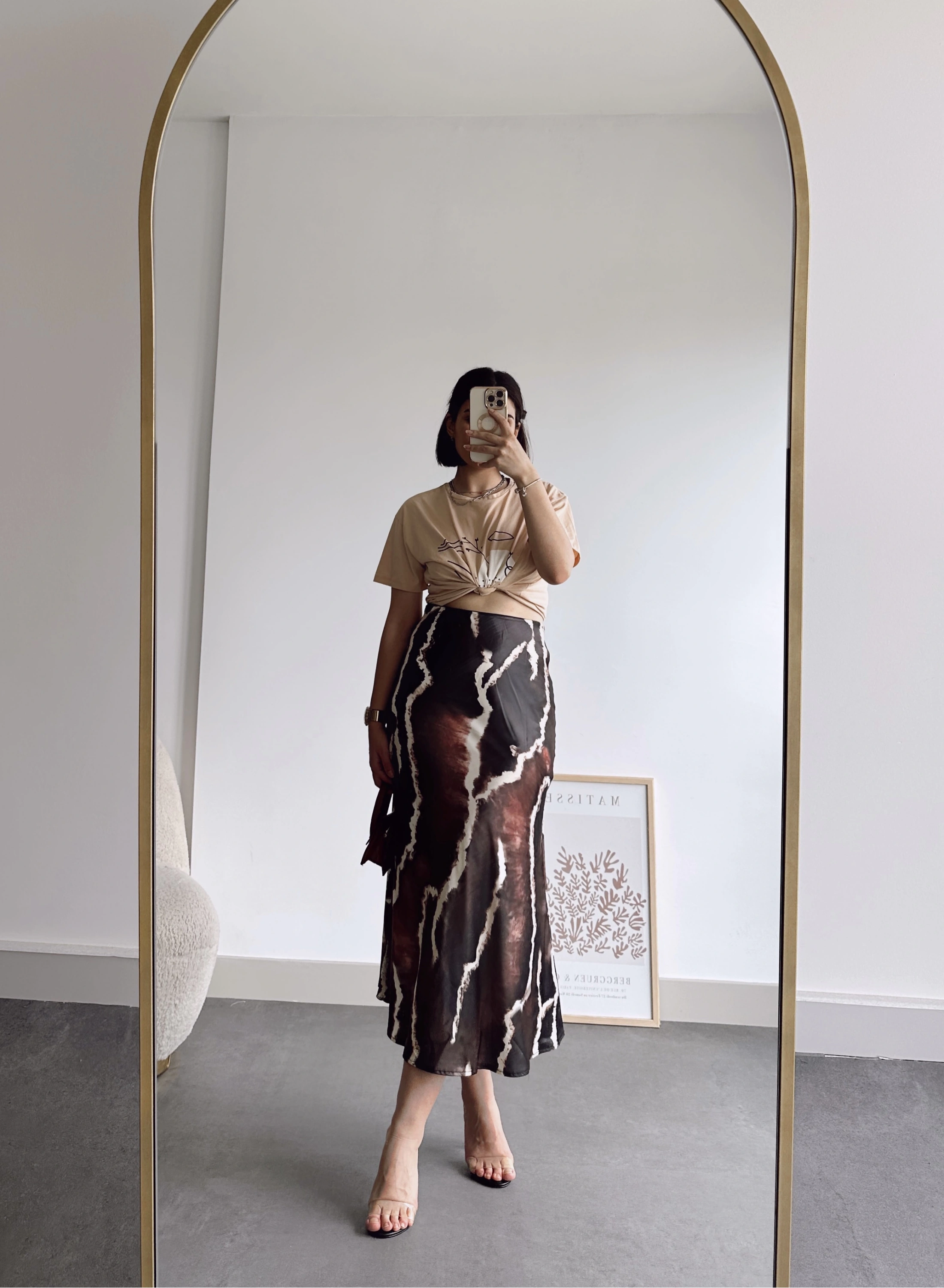 Pullaps Desenli Saten Etek