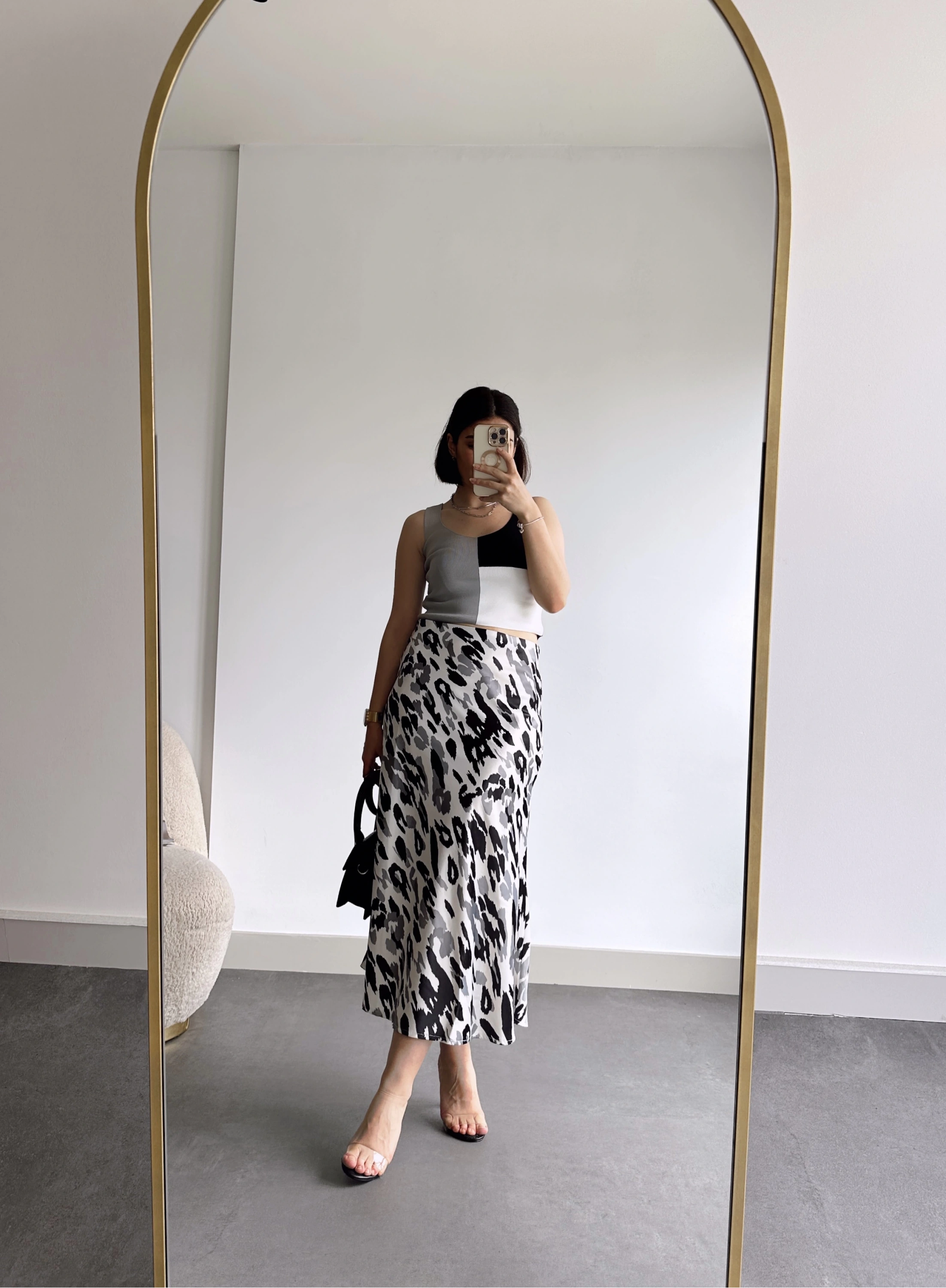 Pullaps Desenli Saten Etek