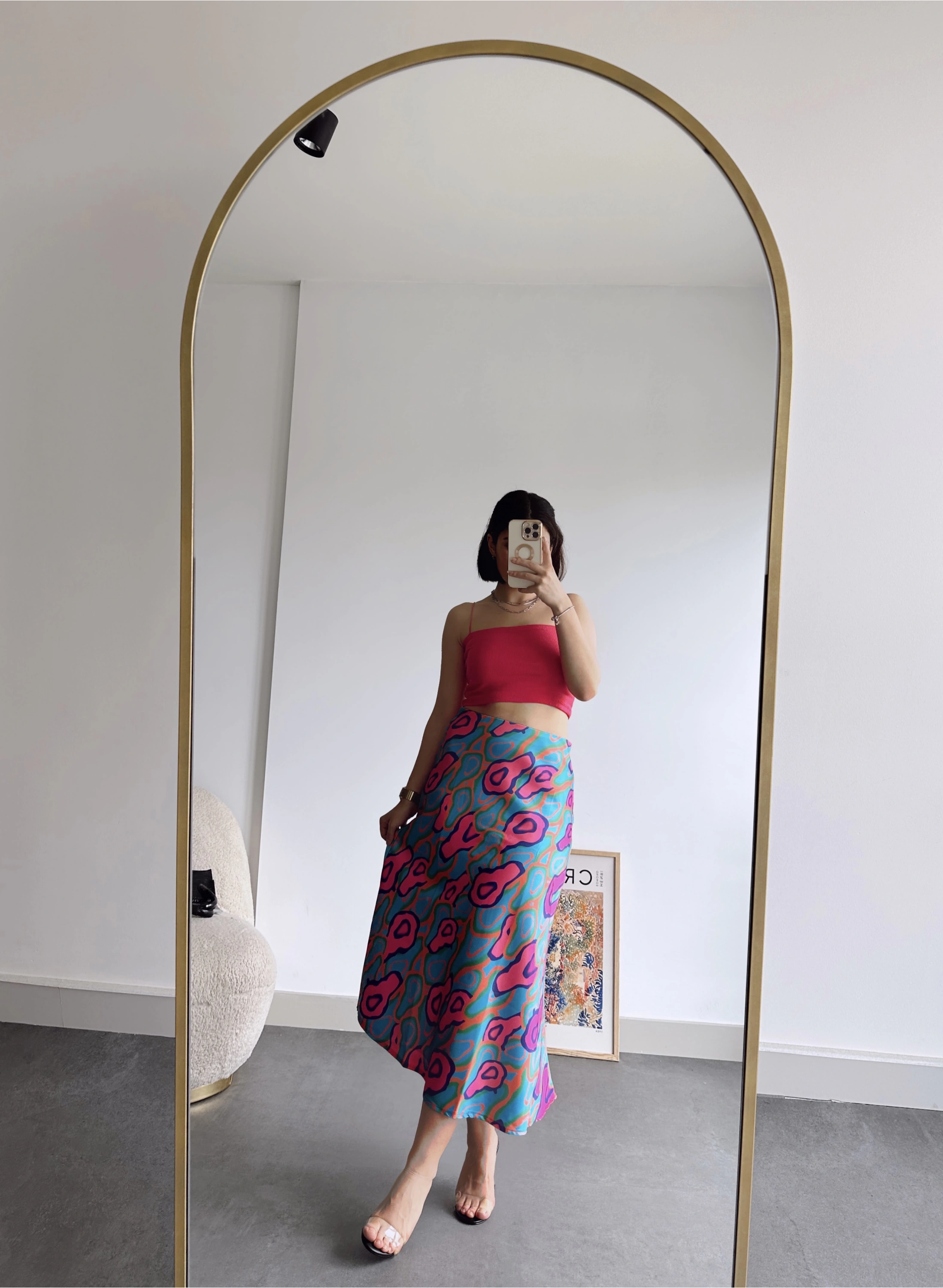 Pullaps Desenli Saten Etek