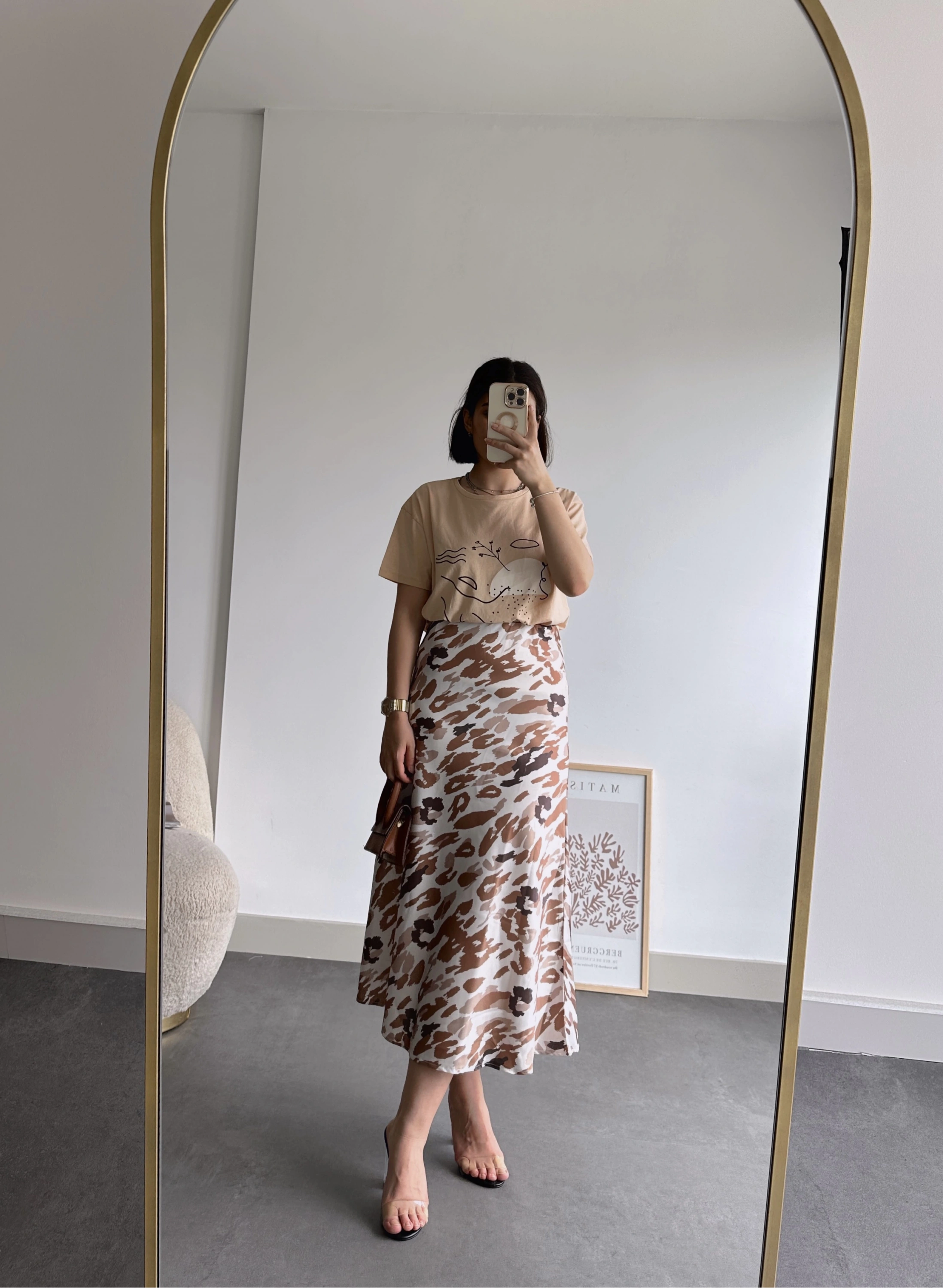 Pullaps Desenli Saten Etek