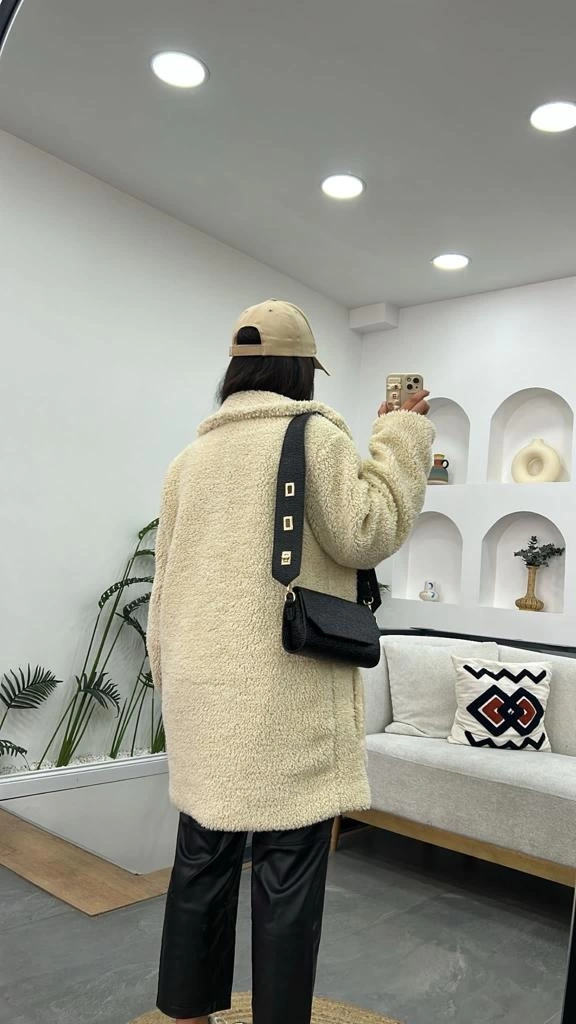 Pullaps Dört Düğmeli Cepli Komple Astarlı Kaban