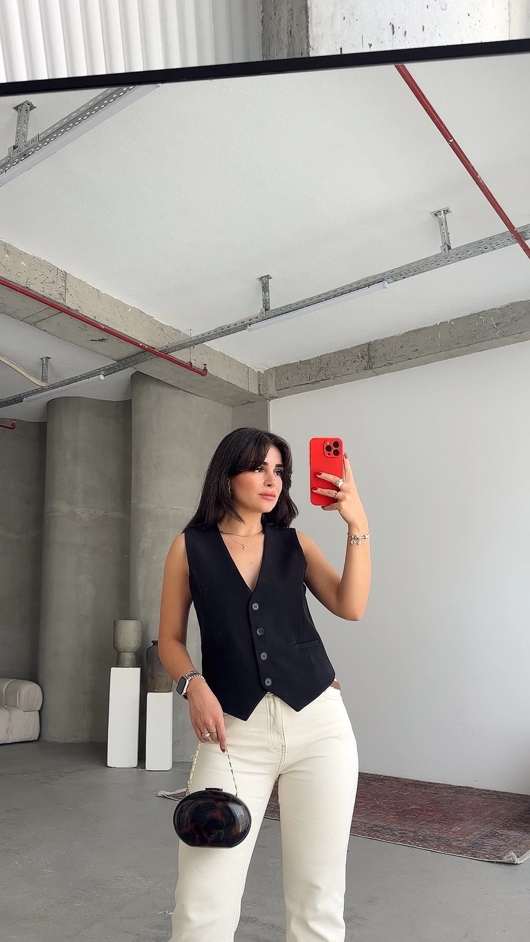 Pullaps Double Atlas Kumaş Astarlı Zra Yelek Siyah