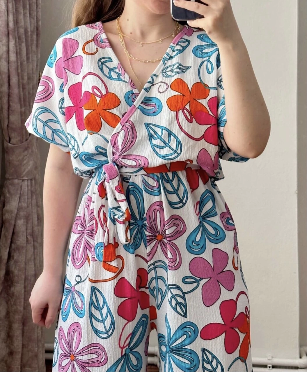 Pullaps Gofre Kumaş Likralı Tulum