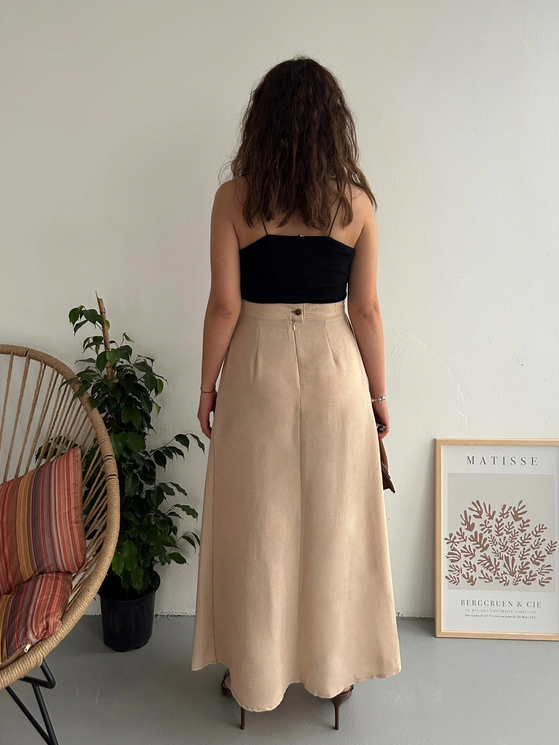 Pullaps Kadın Önü Düğmeli Etek