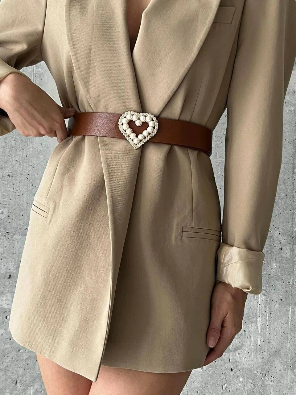 Pullaps Kalp İncili Kemer