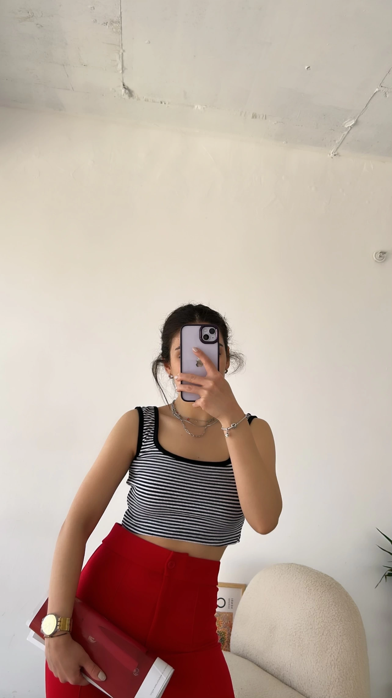 Pullaps Kaşkorse Çizgili Crop