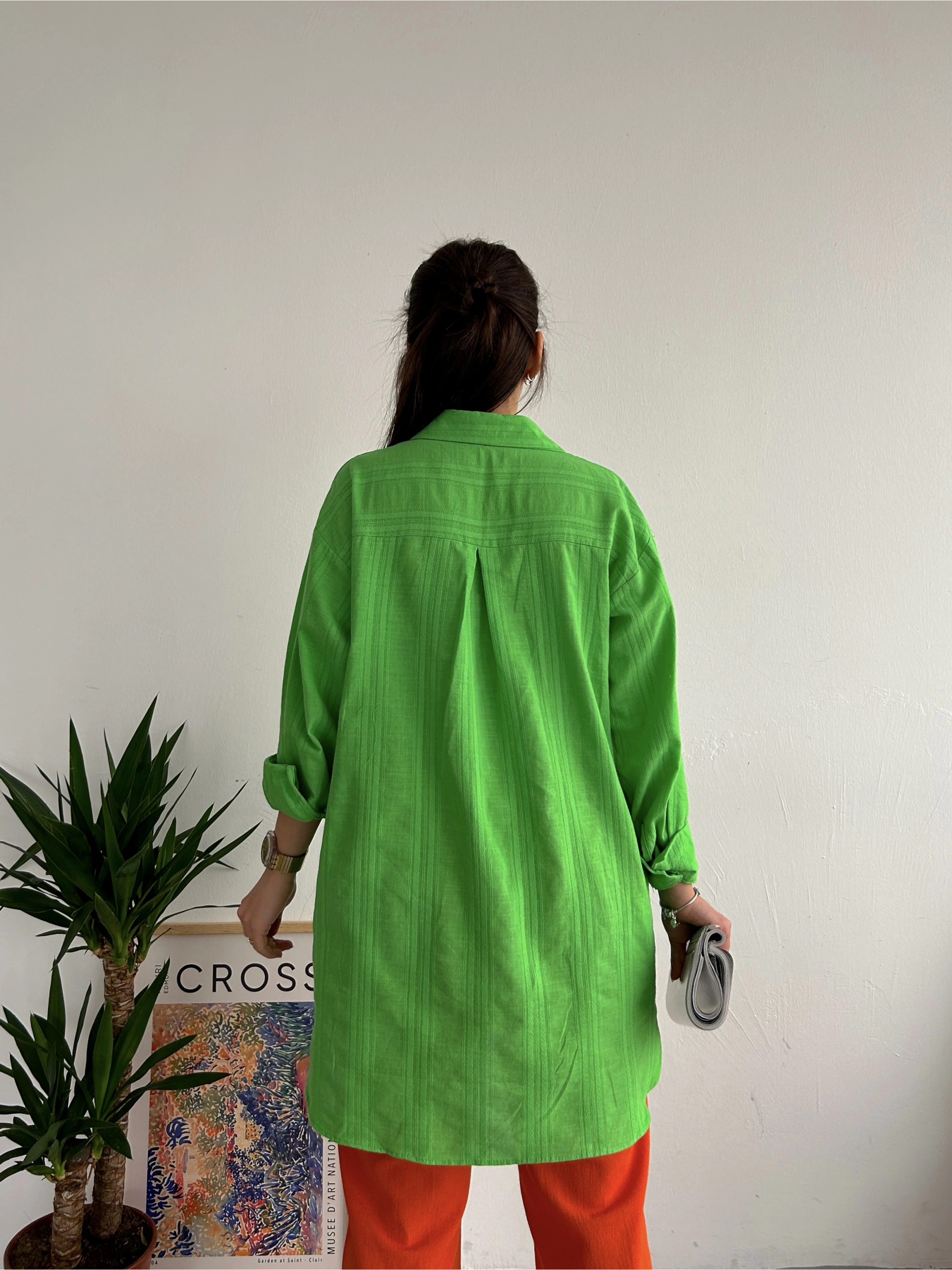 Pullaps Keten Gömlek