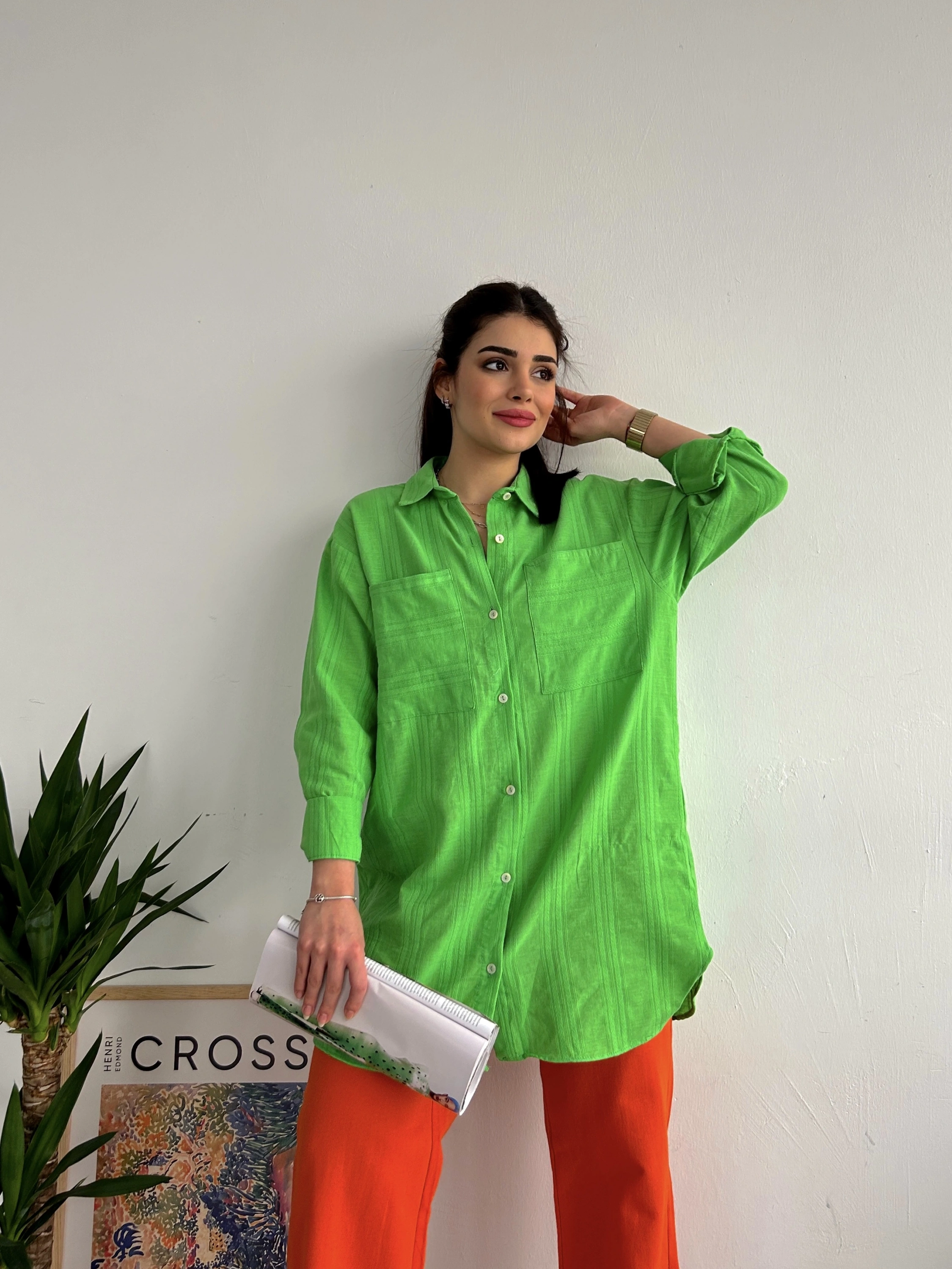 Pullaps Keten Gömlek