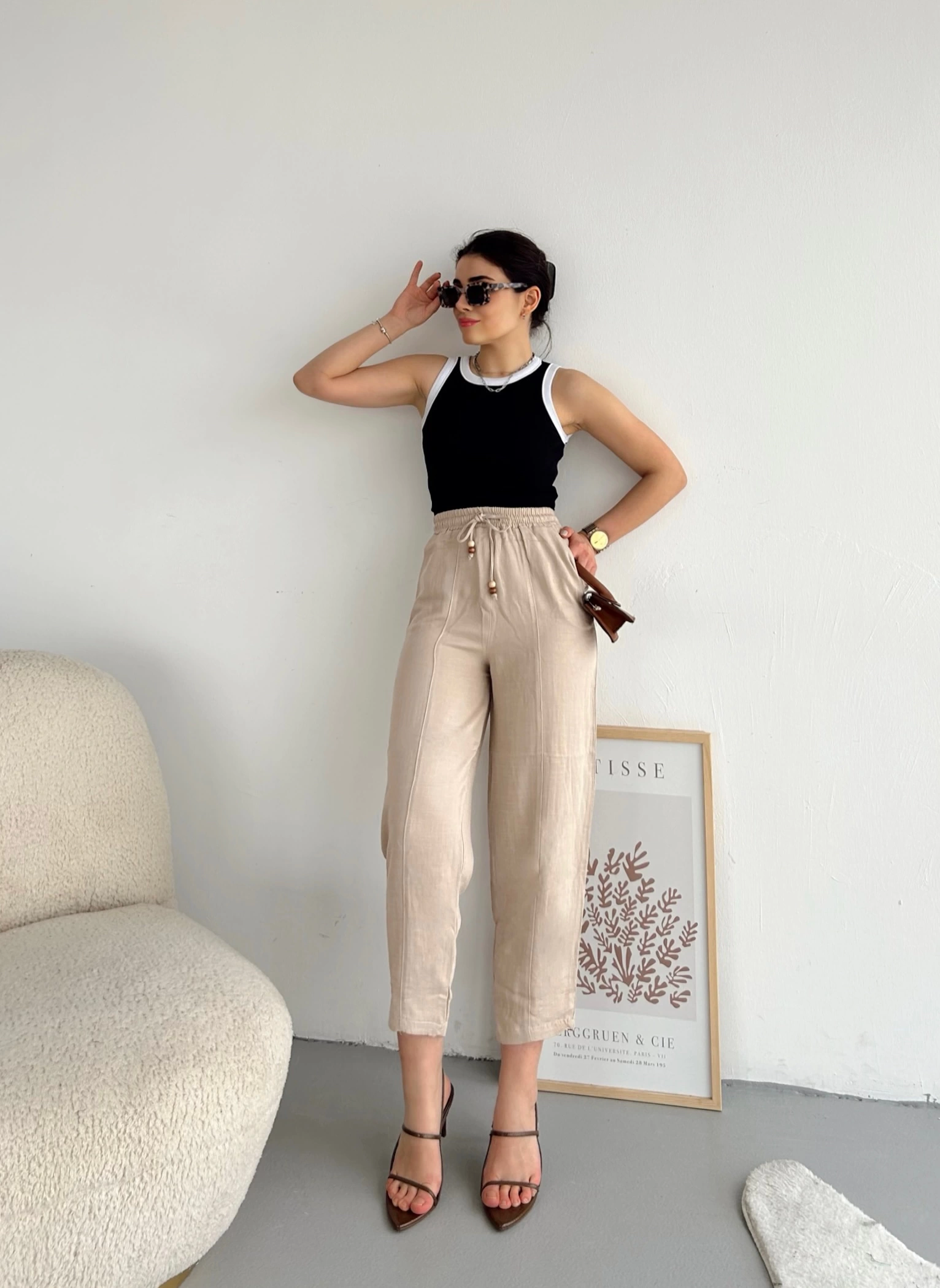 Pullaps Keten Pantolon