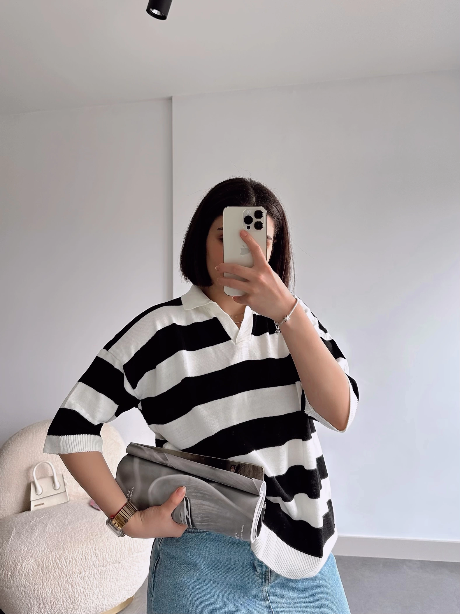 Pullaps Oversize İnce Triko Siyah