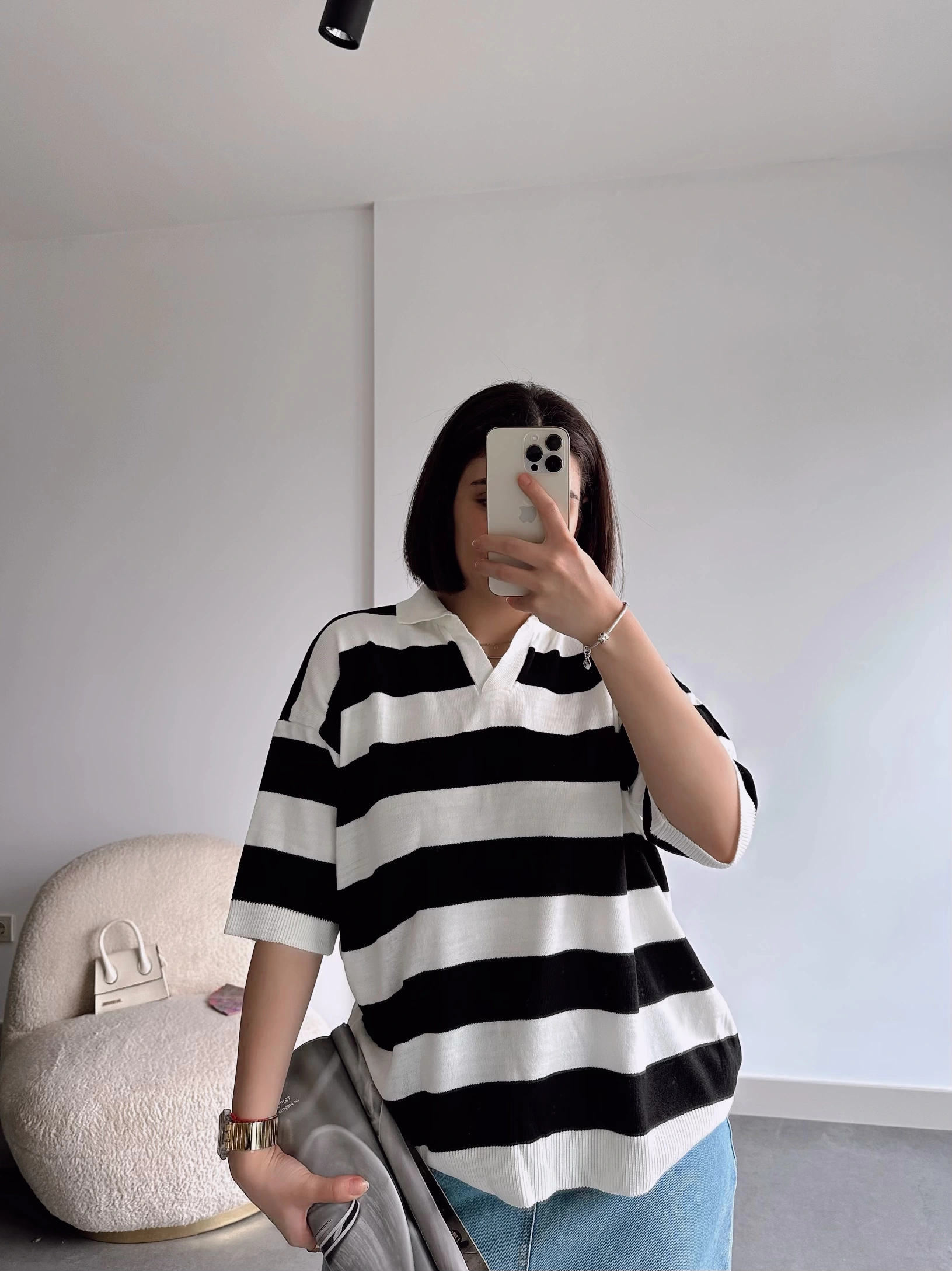 Pullaps Oversize İnce Triko Siyah