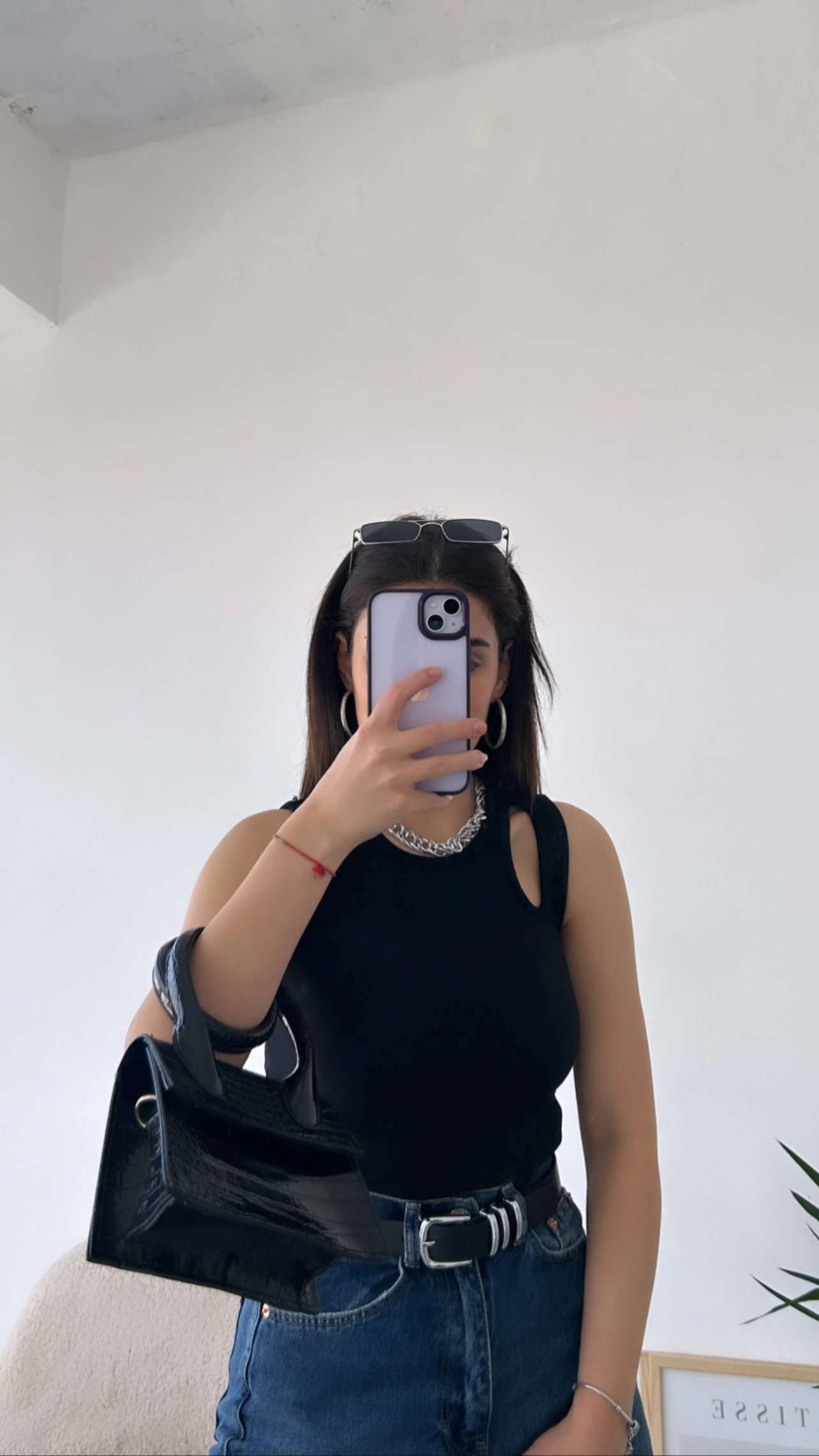 Pullaps Pencere Detaylı Kaşkorse Crop Siyah