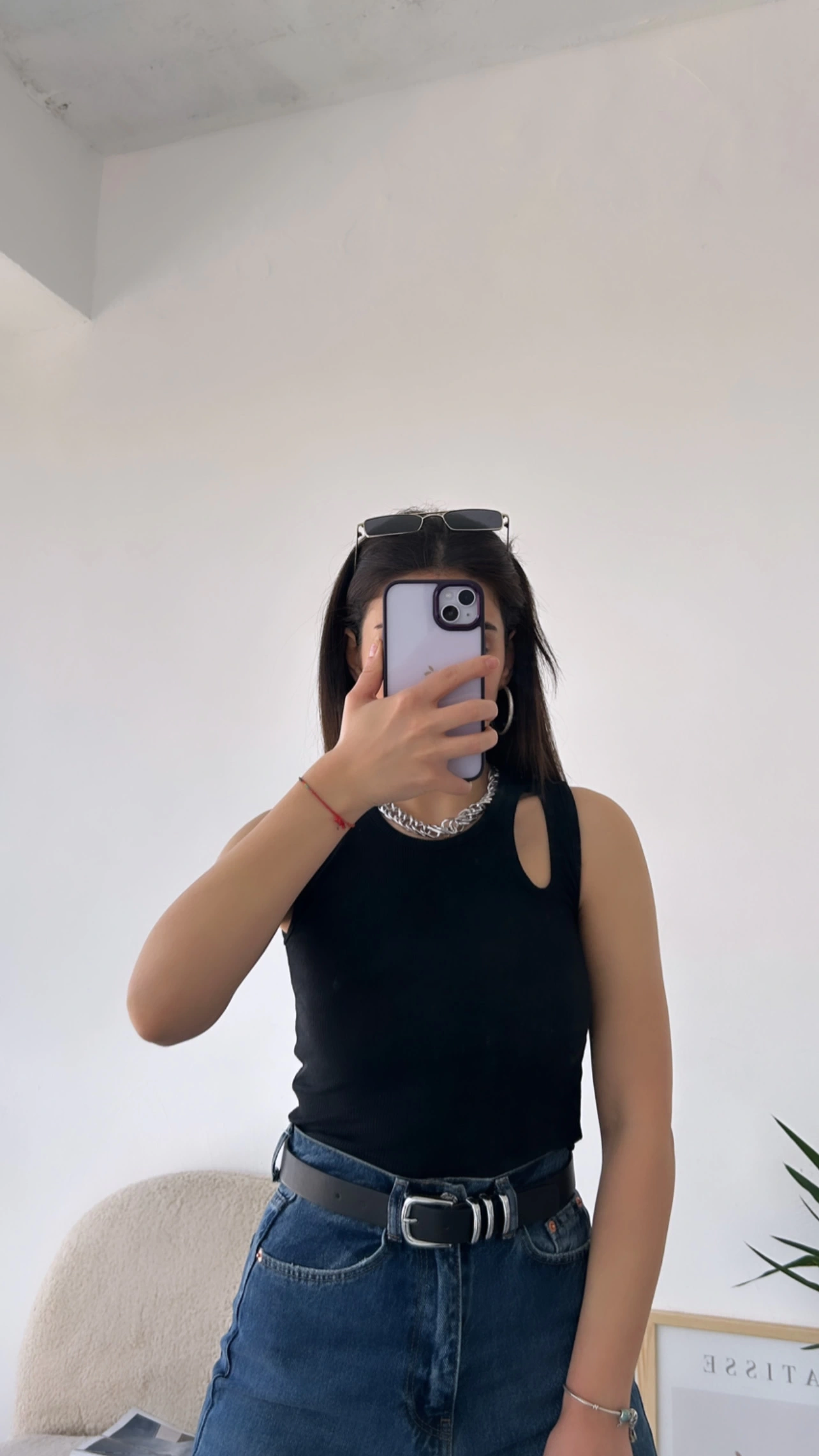 Pullaps Pencere Detaylı Kaşkorse Crop Siyah