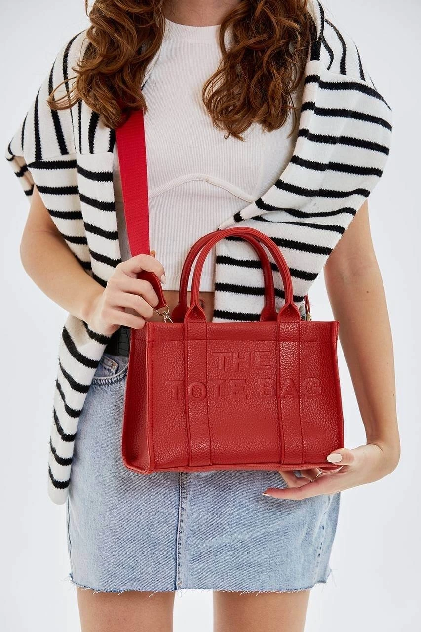 Pullaps The Tote Bag Çanta Bordo