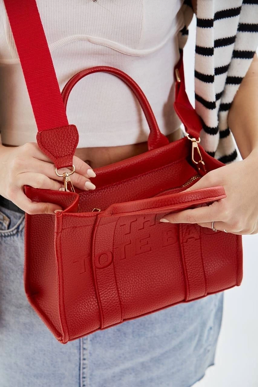 Pullaps The Tote Bag Çanta Bordo