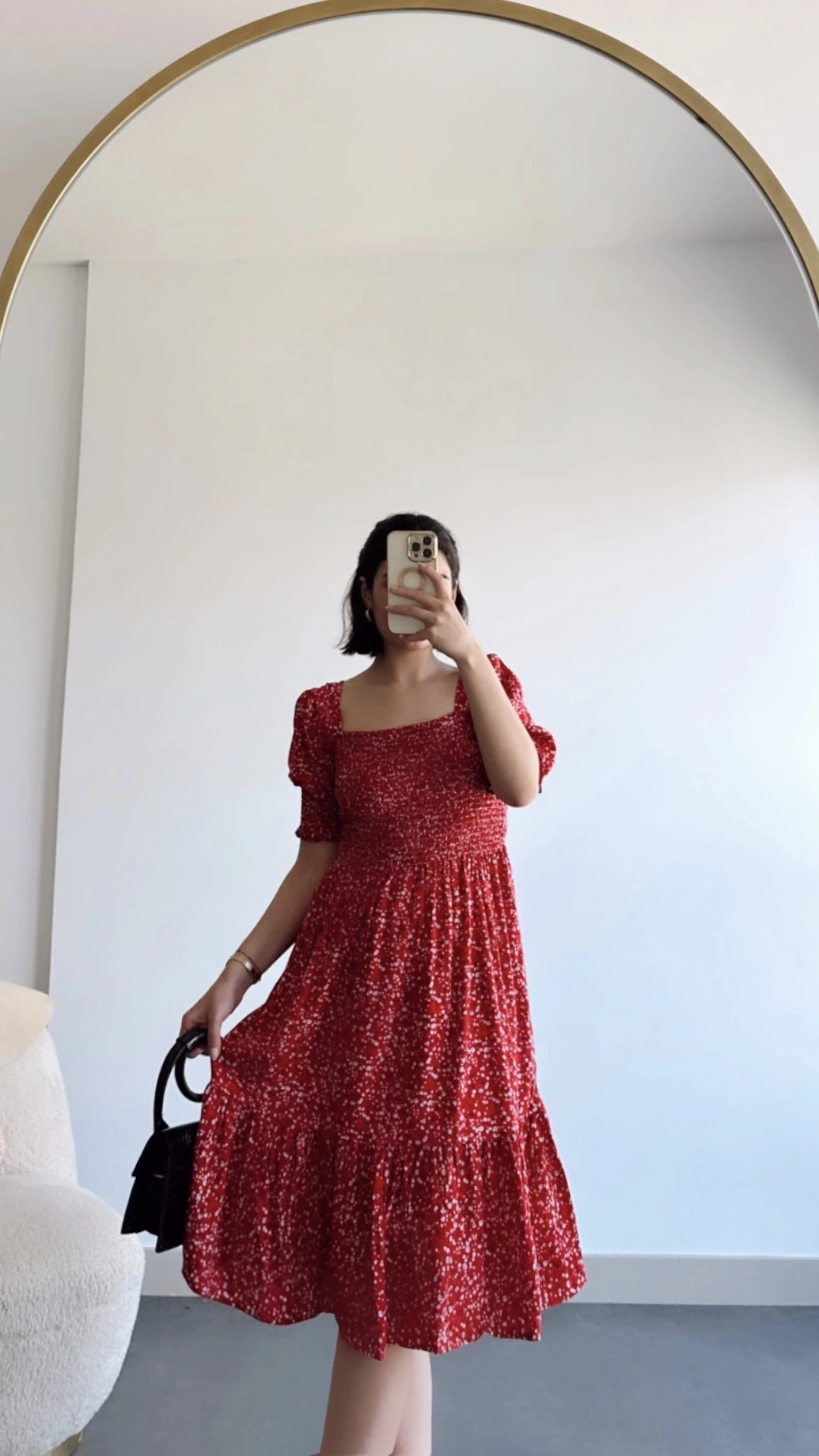 Pullaps Viskon Kumaş Gipeli Elbise Kırmızı