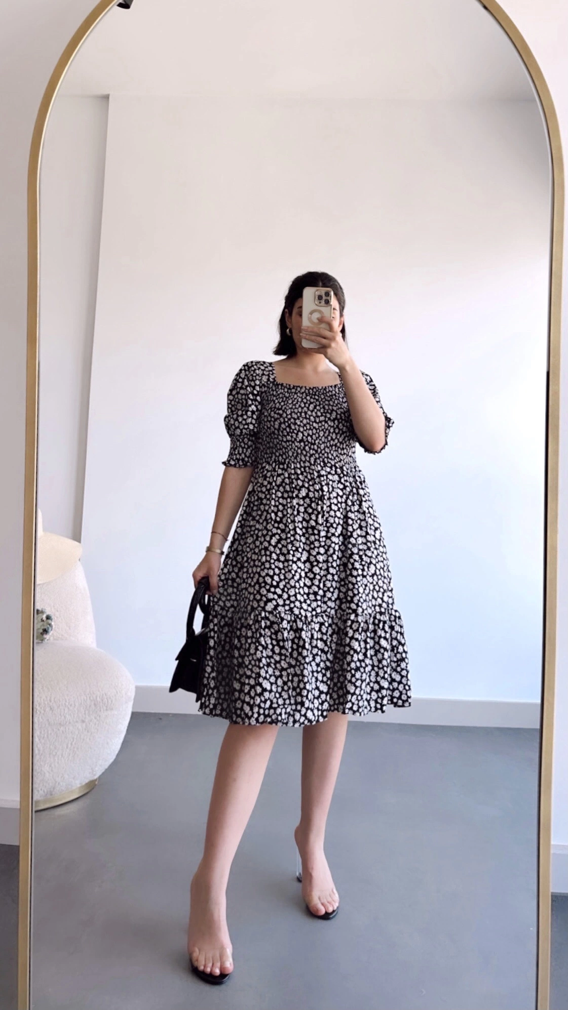 Pullaps Viskon Kumaş Gipeli Elbise Siyah